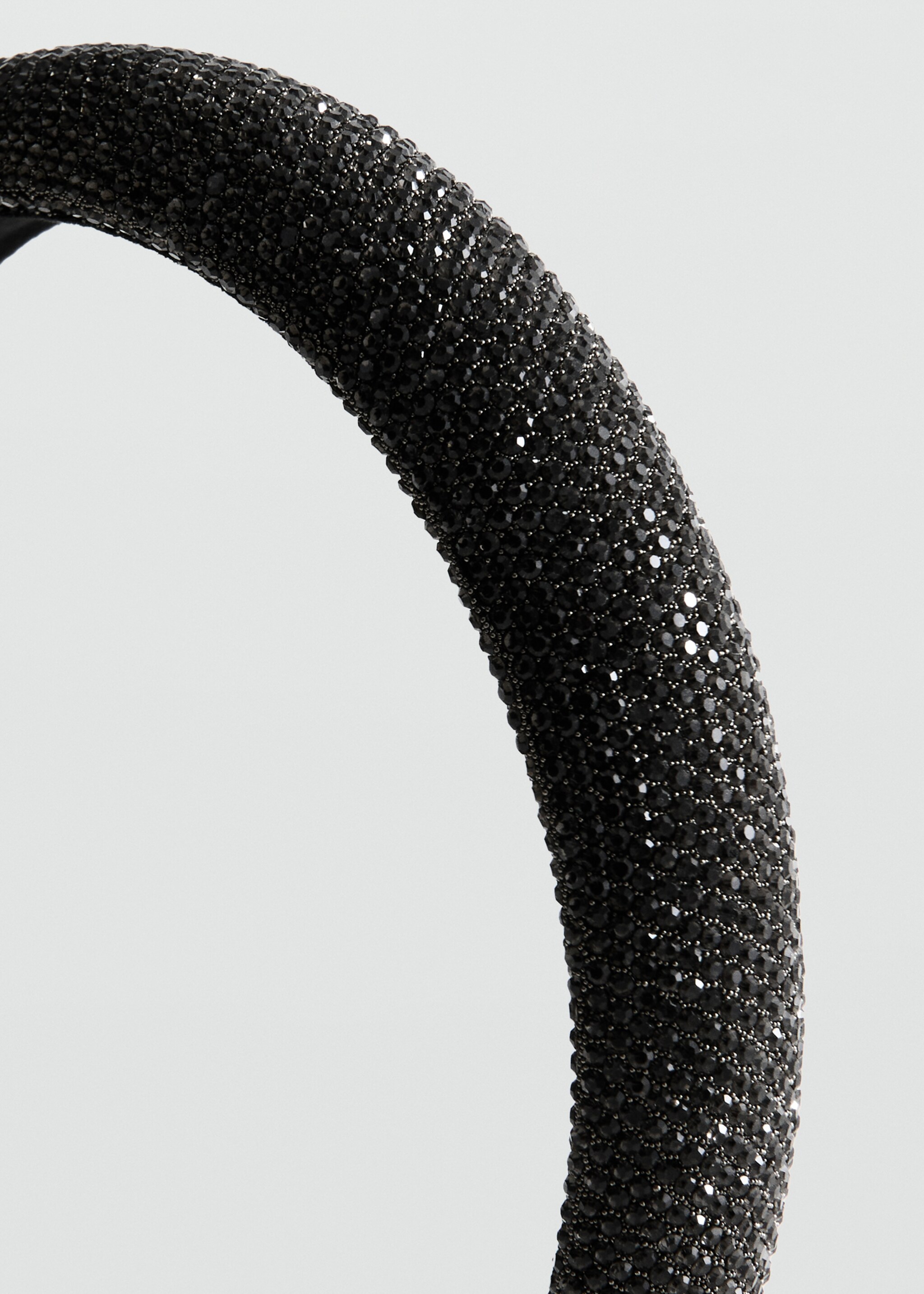 Crystal headband - Medium plane, Black. Ref: 17028292-00.