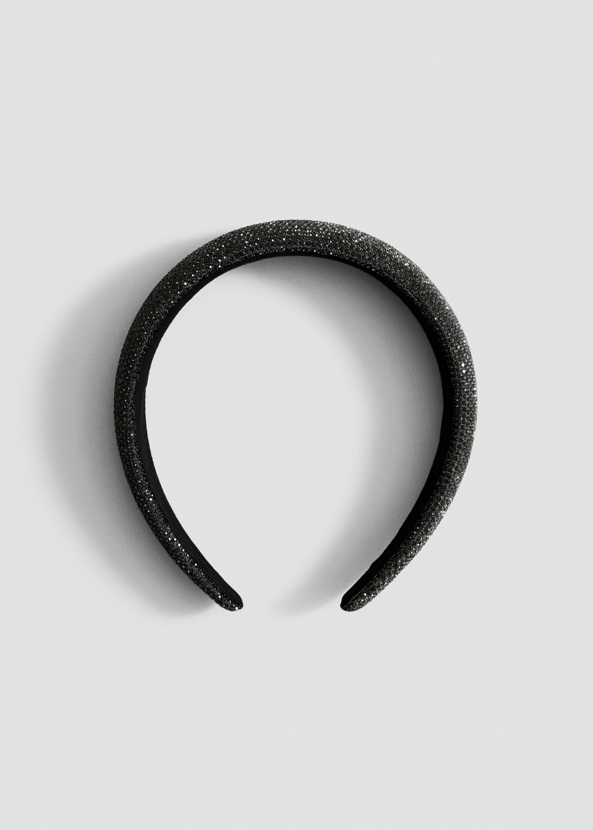 Crystal headband - Article without model, Black. Ref: 17028292-00.