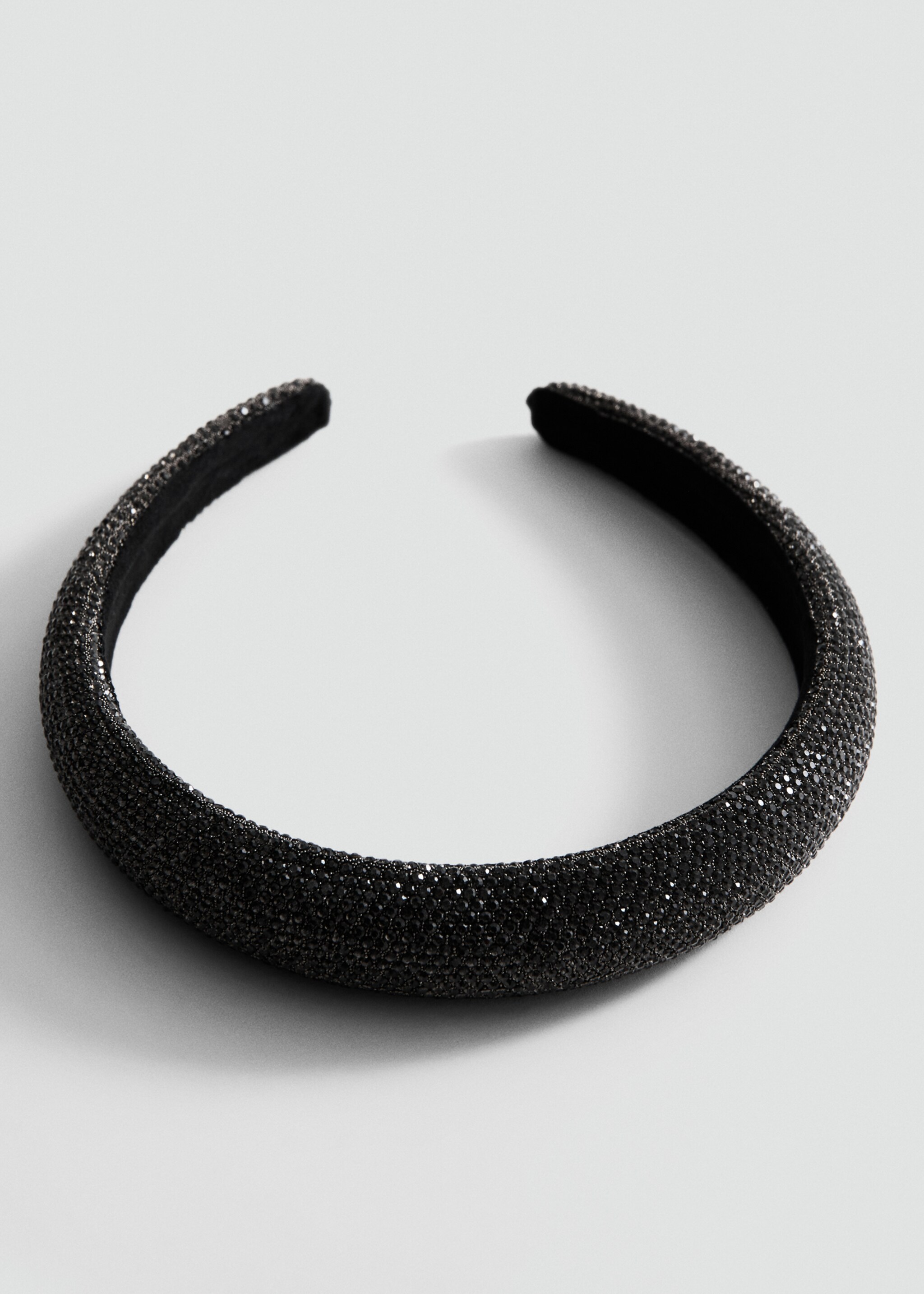 Crystal headband - Details of the article 1, Black. Ref: 17028292-00.