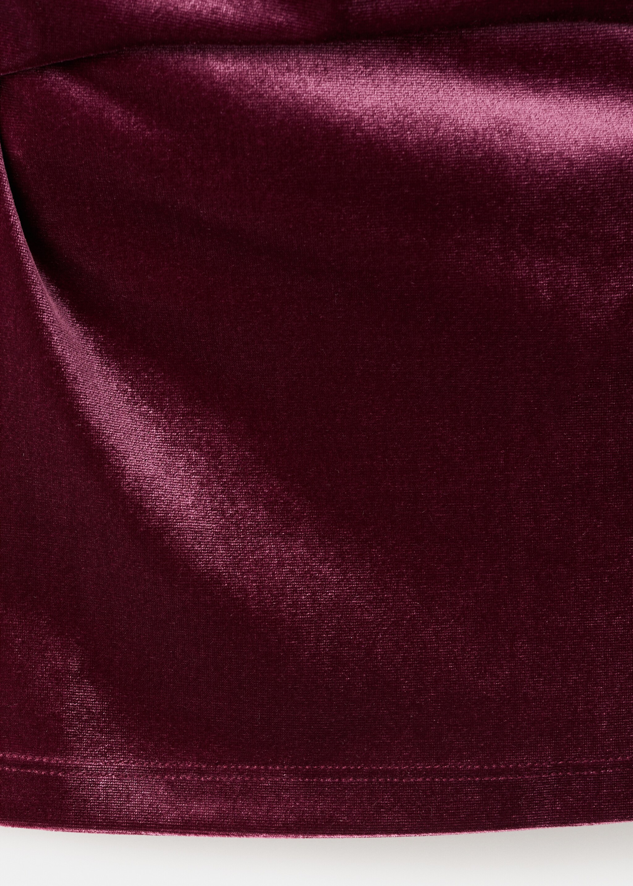Velvet top - Details of the article 0, Pink. Ref: 17028632-00.