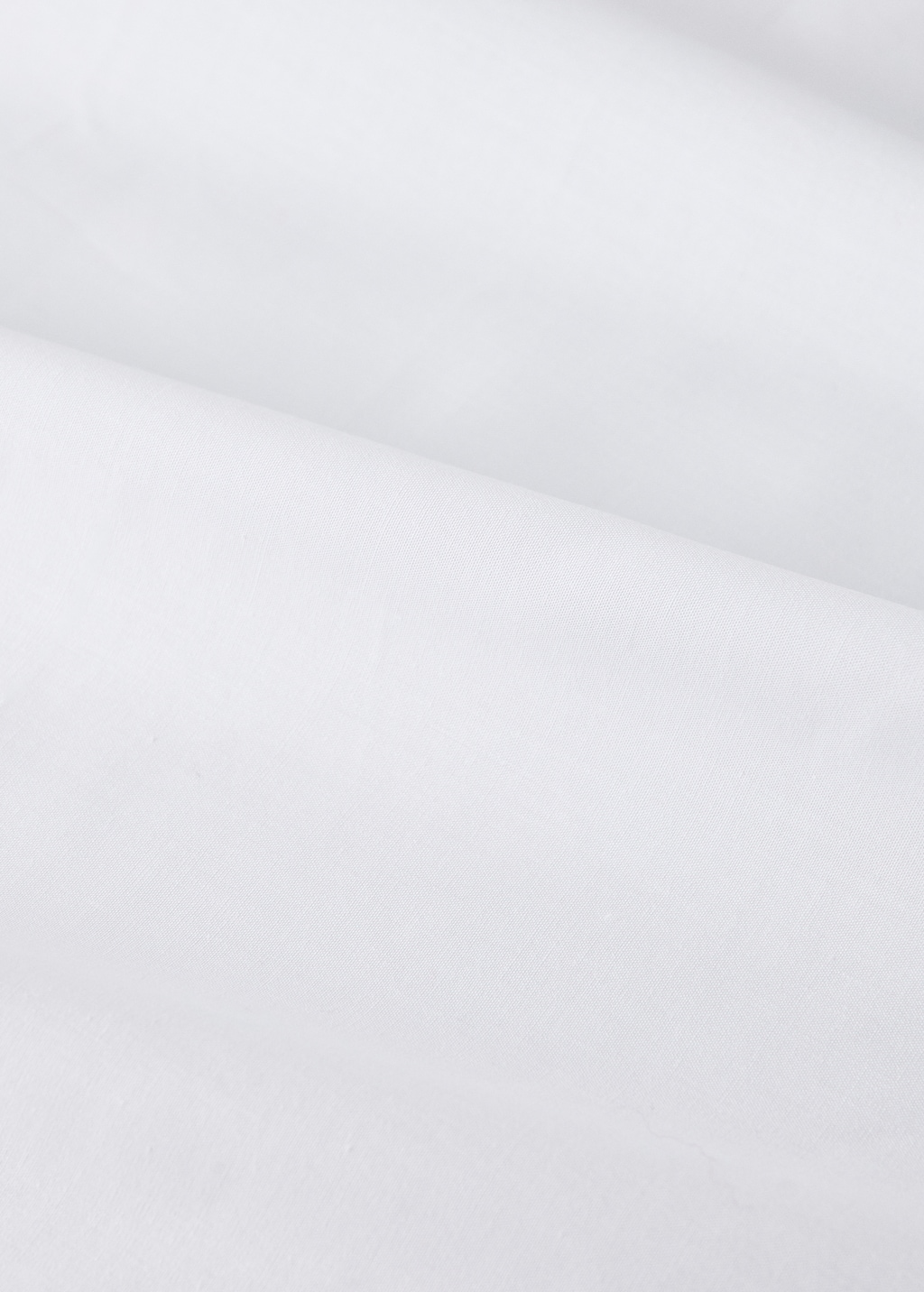 Percale cotton top sheet with contrasting picot detail for cot