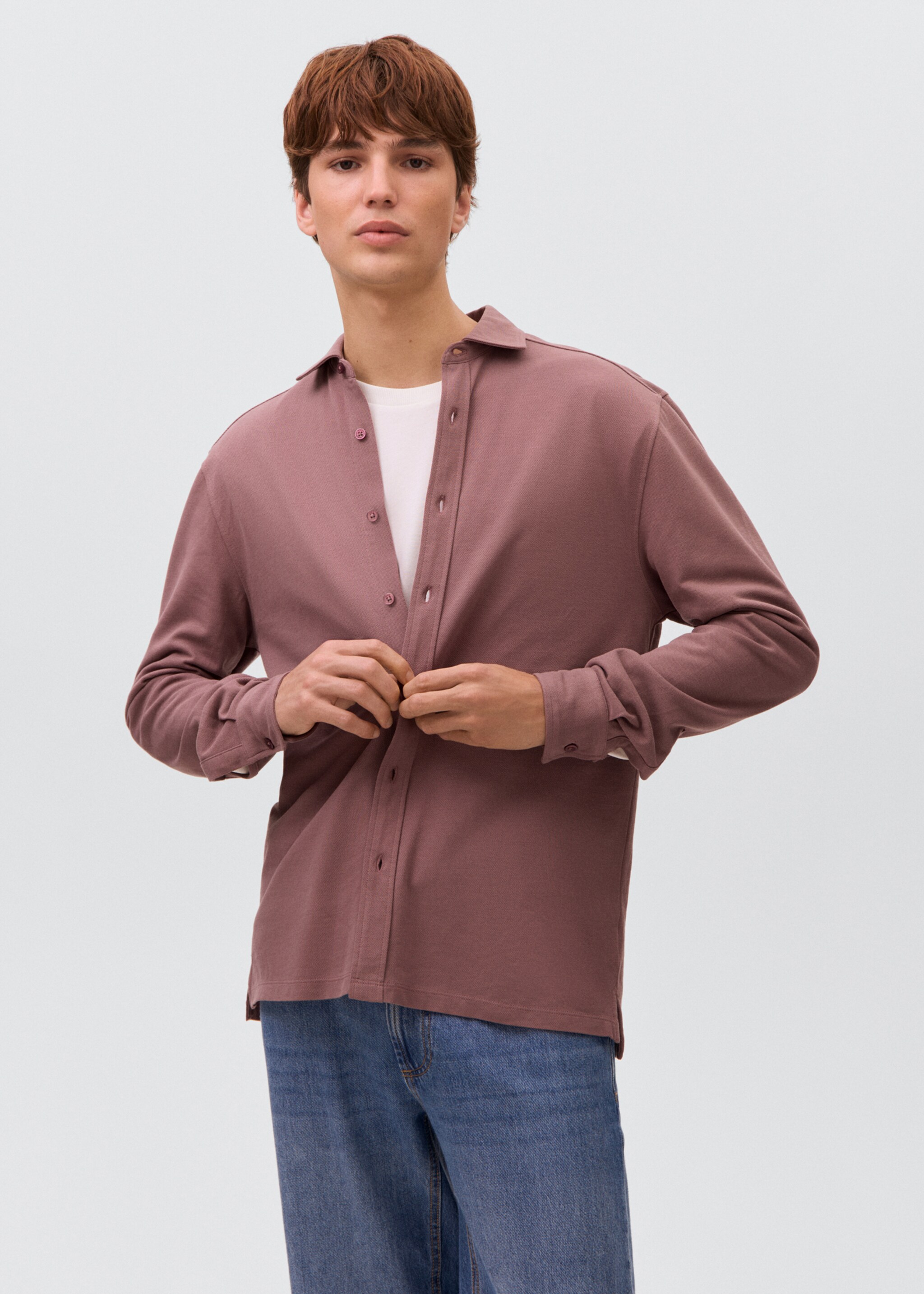 Poloshirt antonio - Mittlere Ansicht, Rosa. Ref: 17028637-00.