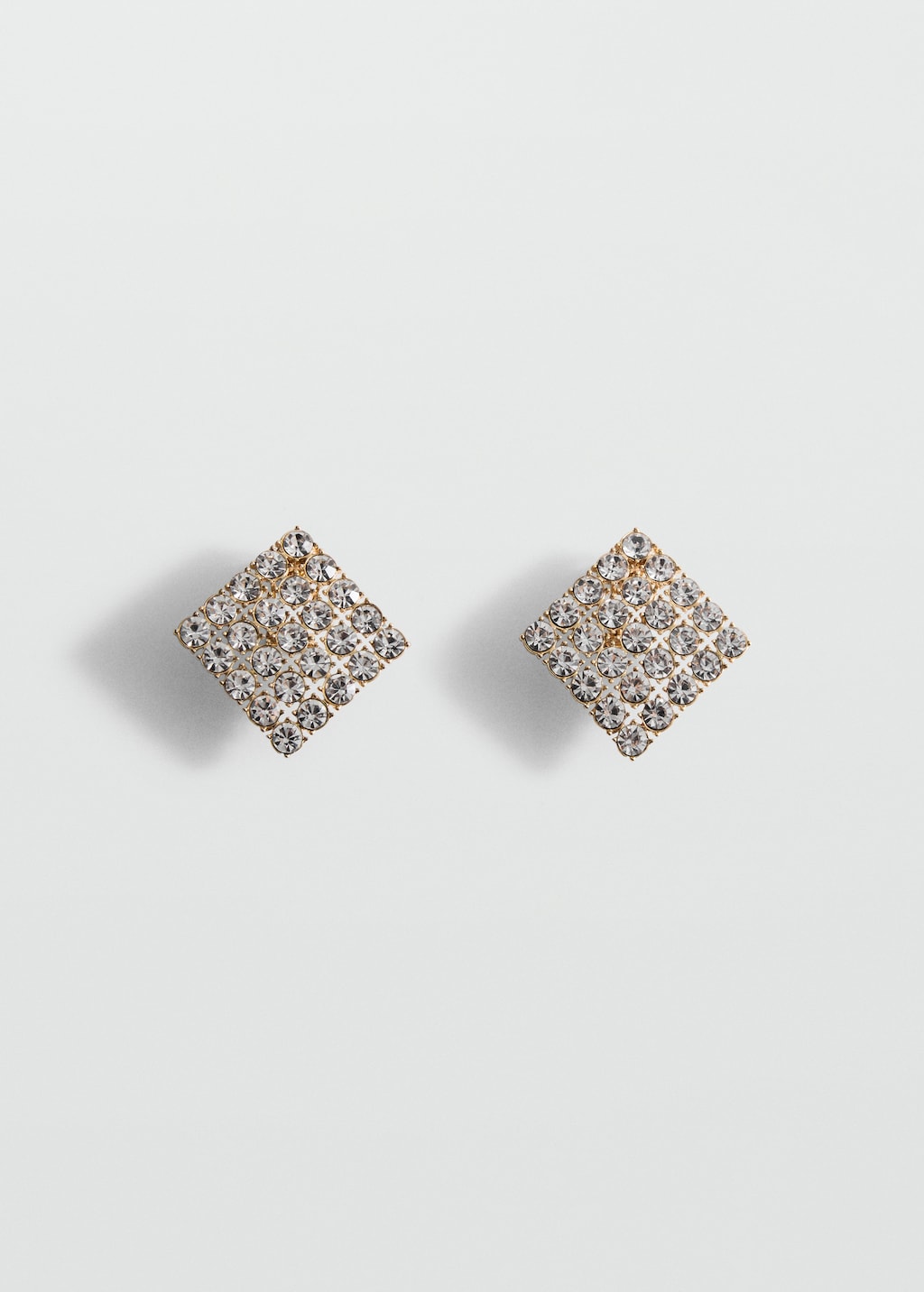 Geometric crystal earrings