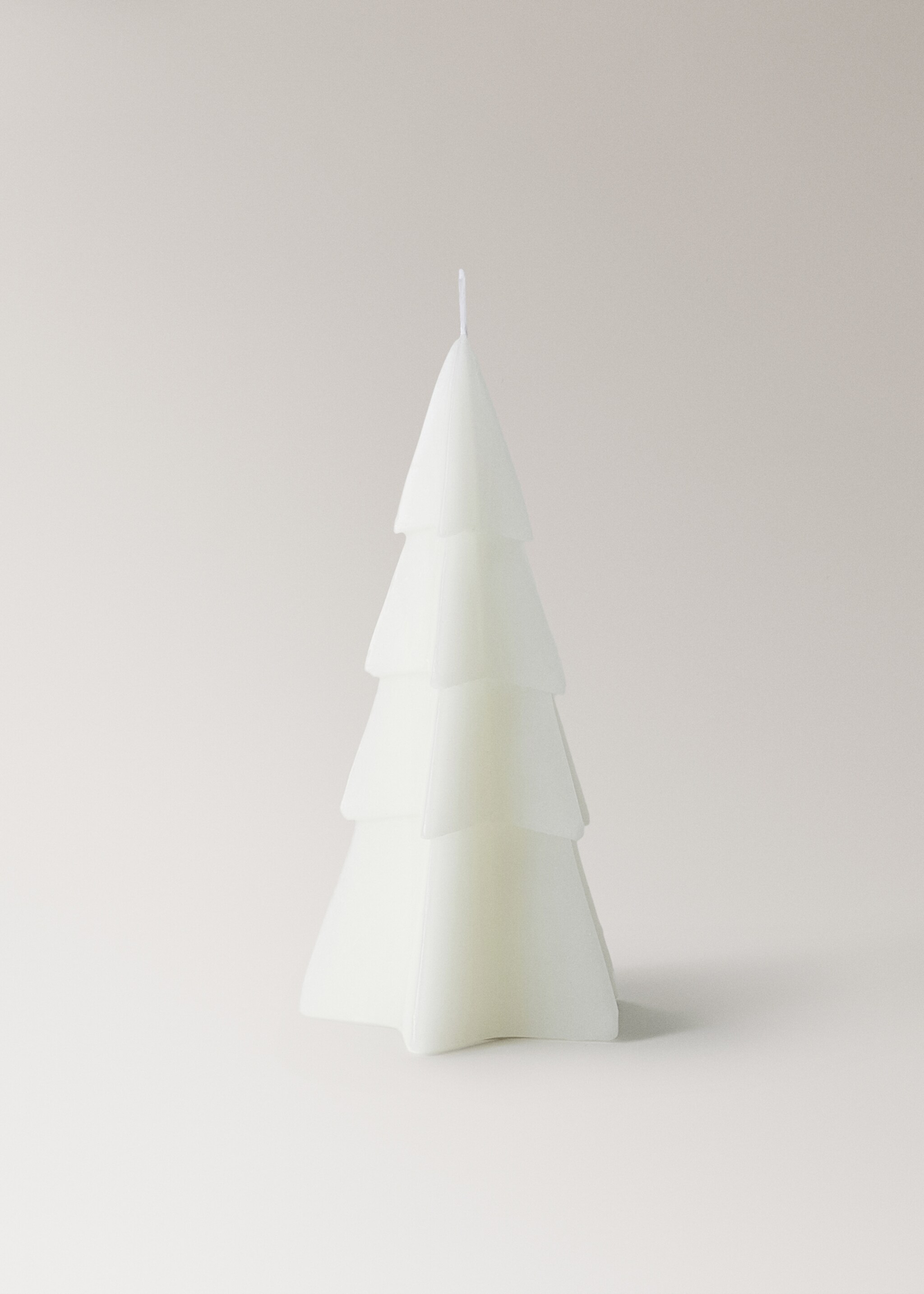 Large decorative fir candle - Article without model, Off White. Ref: 17028642-00.