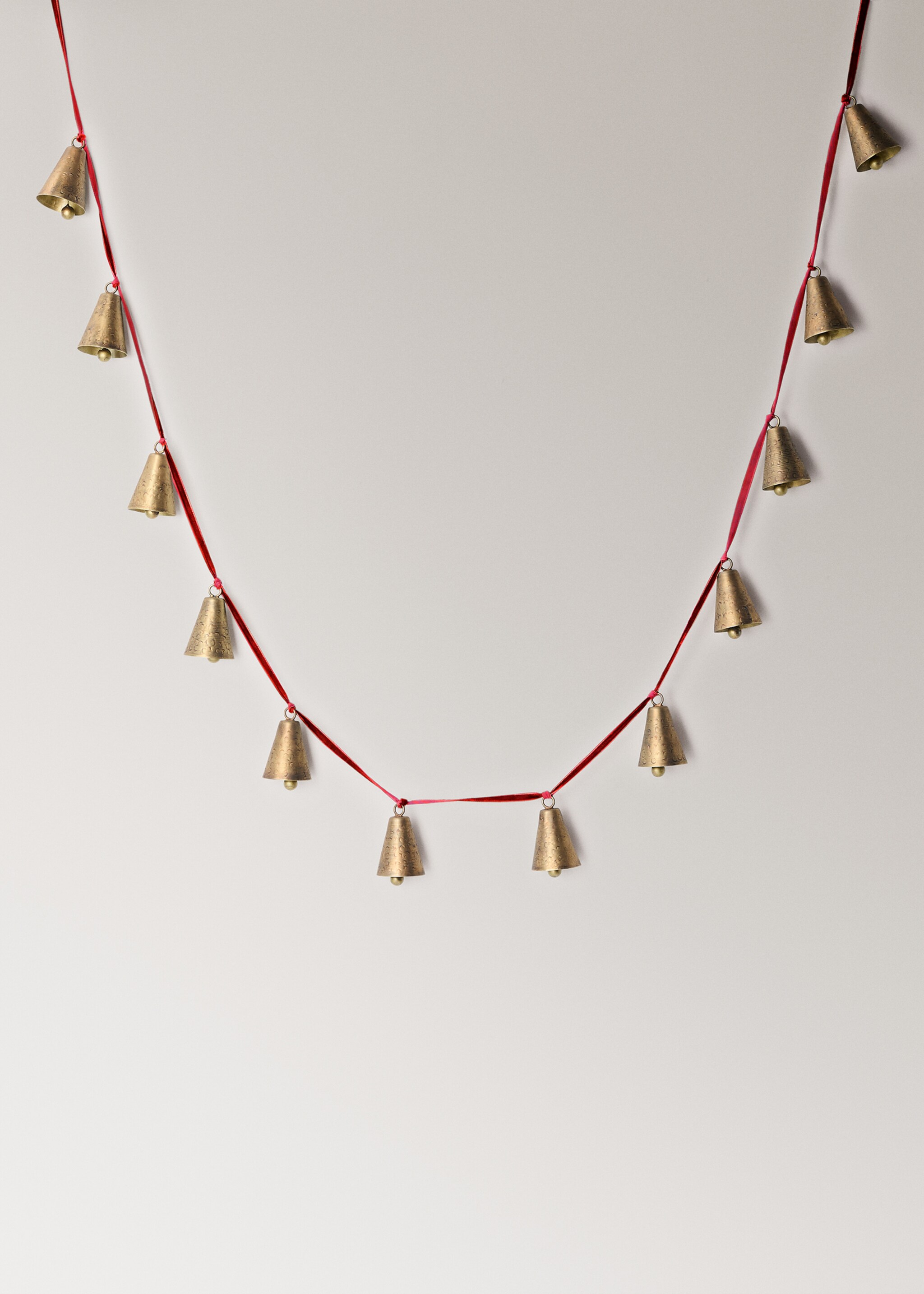 Decorative bell garland - Article without model, Red. Ref: 17029095-00.
