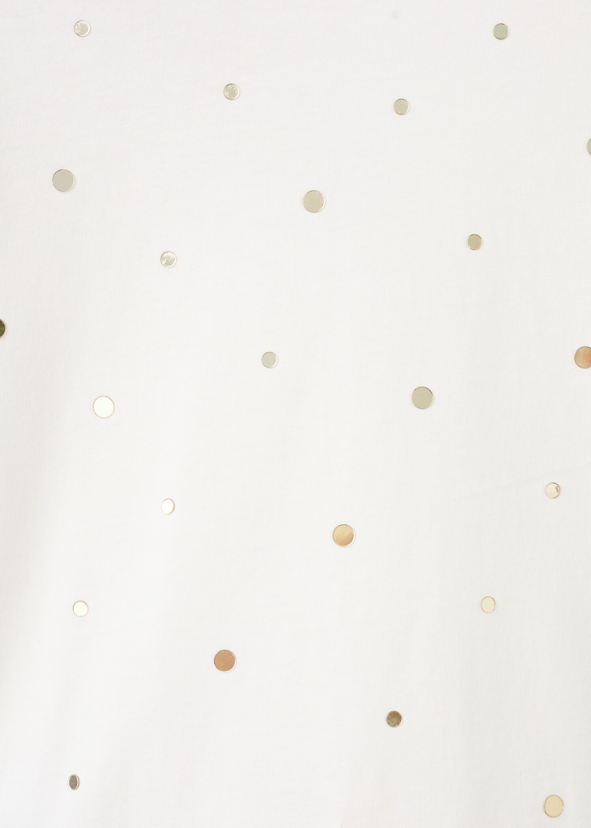 Shiny cotton T-shirt - Details of the article 8, Off White. Ref: 17029096-00.