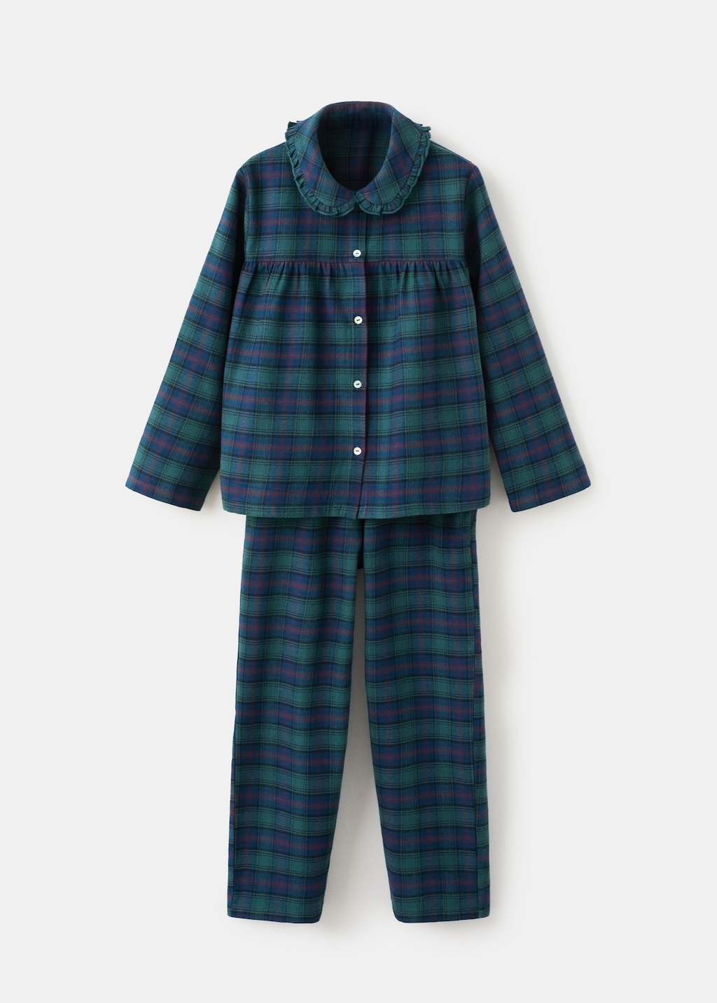 Set of long check pyjamas