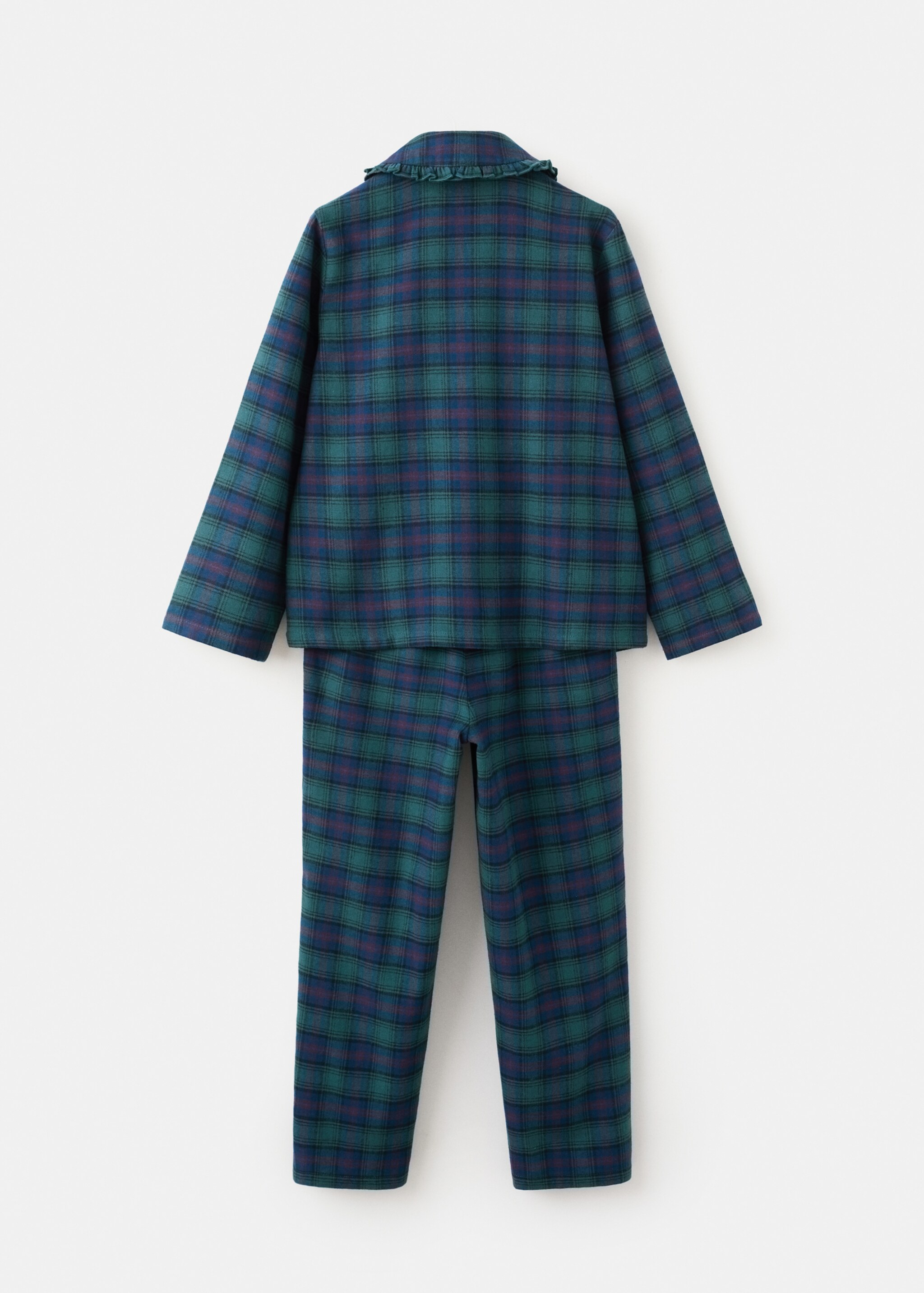 Pyjamas xmaskg - Reverse of the article, Forest Green. Ref: 17029097-00.