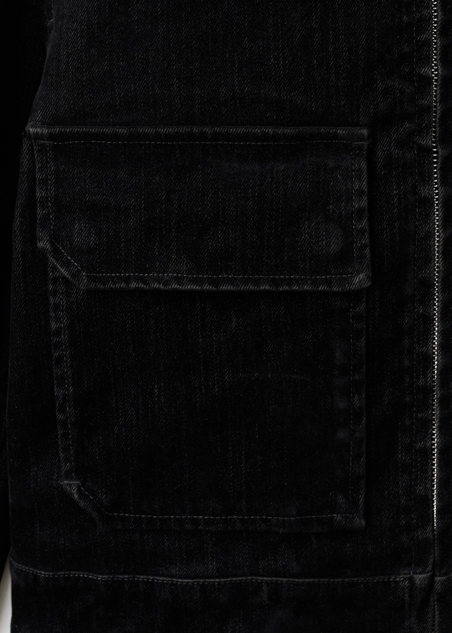 Corduroy jacket with fur collar - Details of the article 8