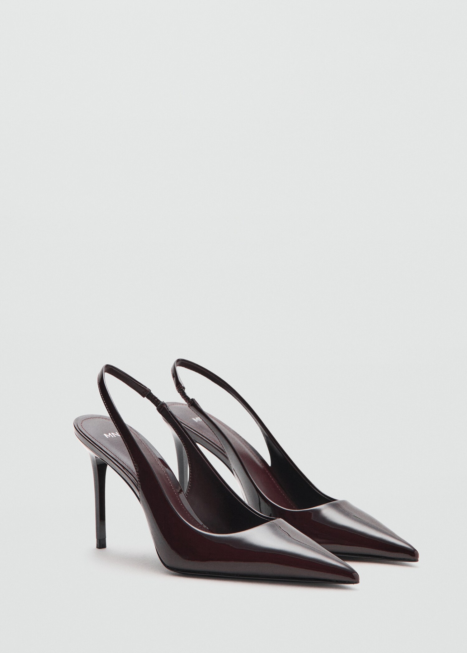 Patent leather heel shoes - Medium plane