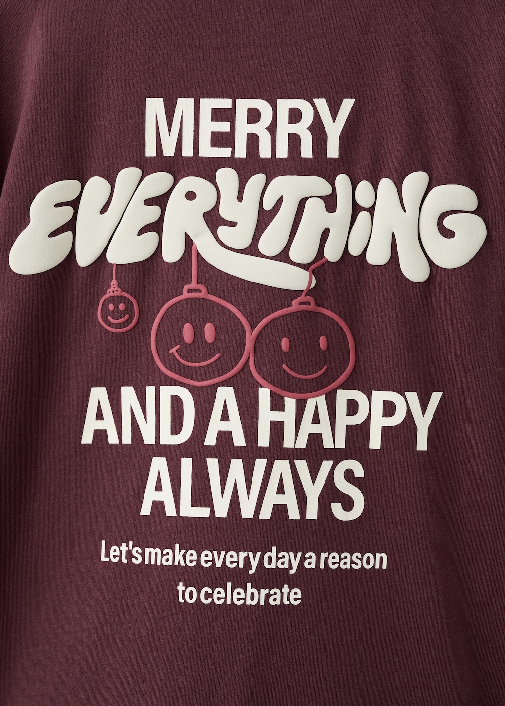 Christmas-print t-shirt