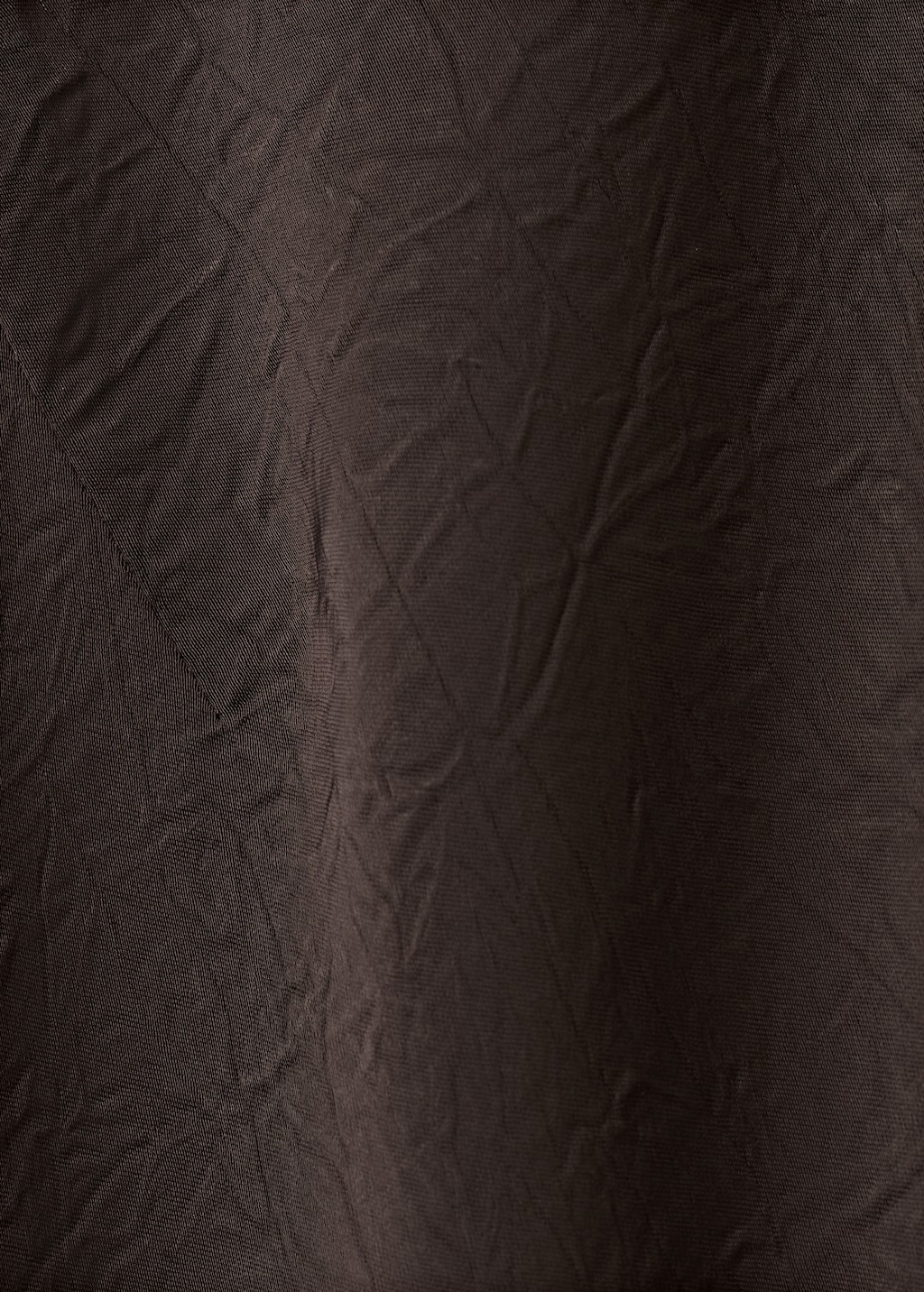 Satin dress with creased effect