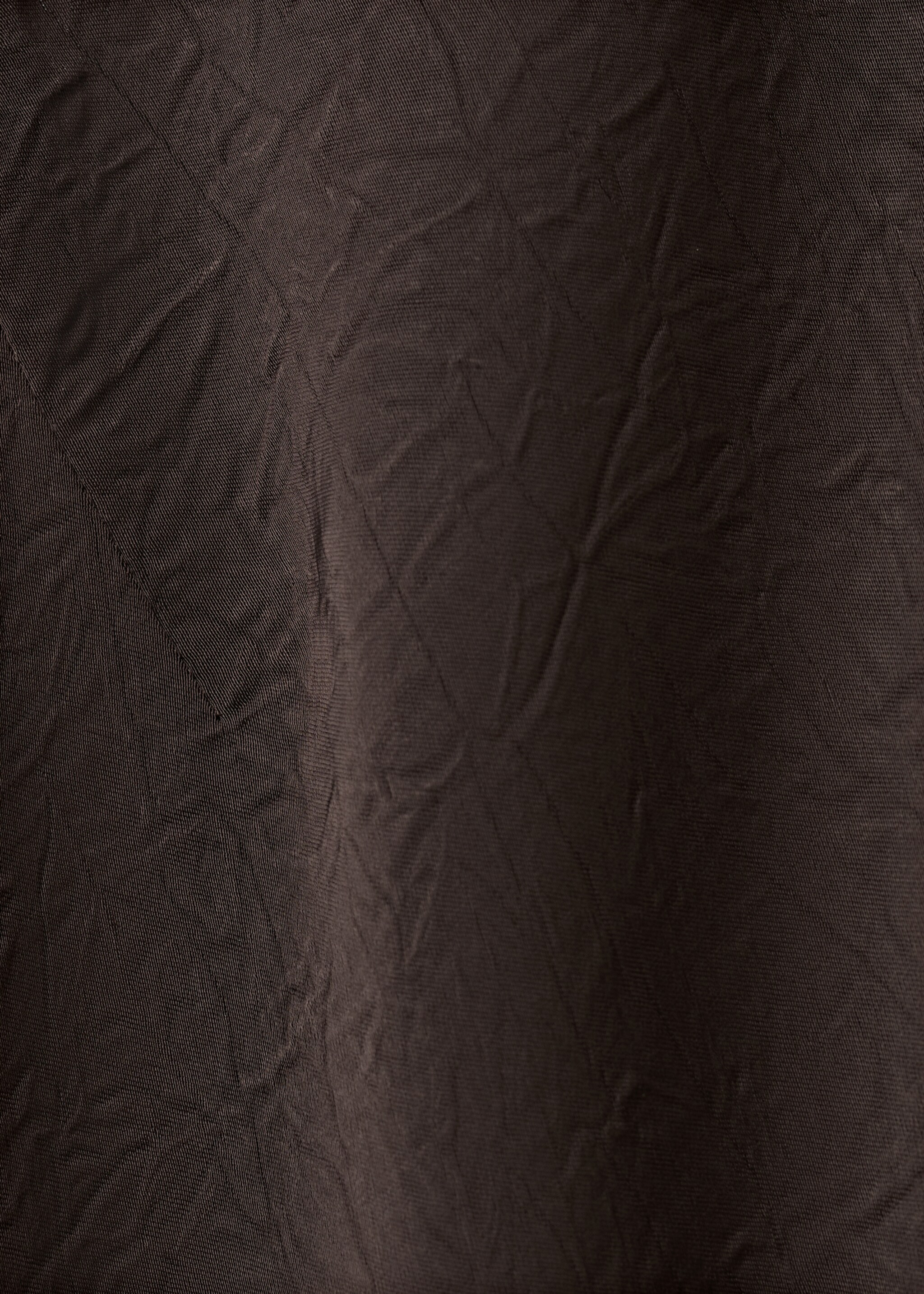 Satin dress with creased effect - Details of the article 0, Chocolate. Ref: 17029107-00.