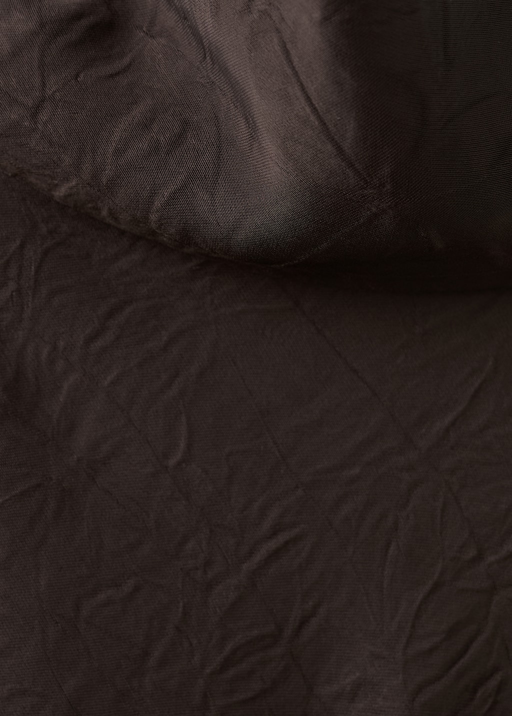 Satin dress with creased effect