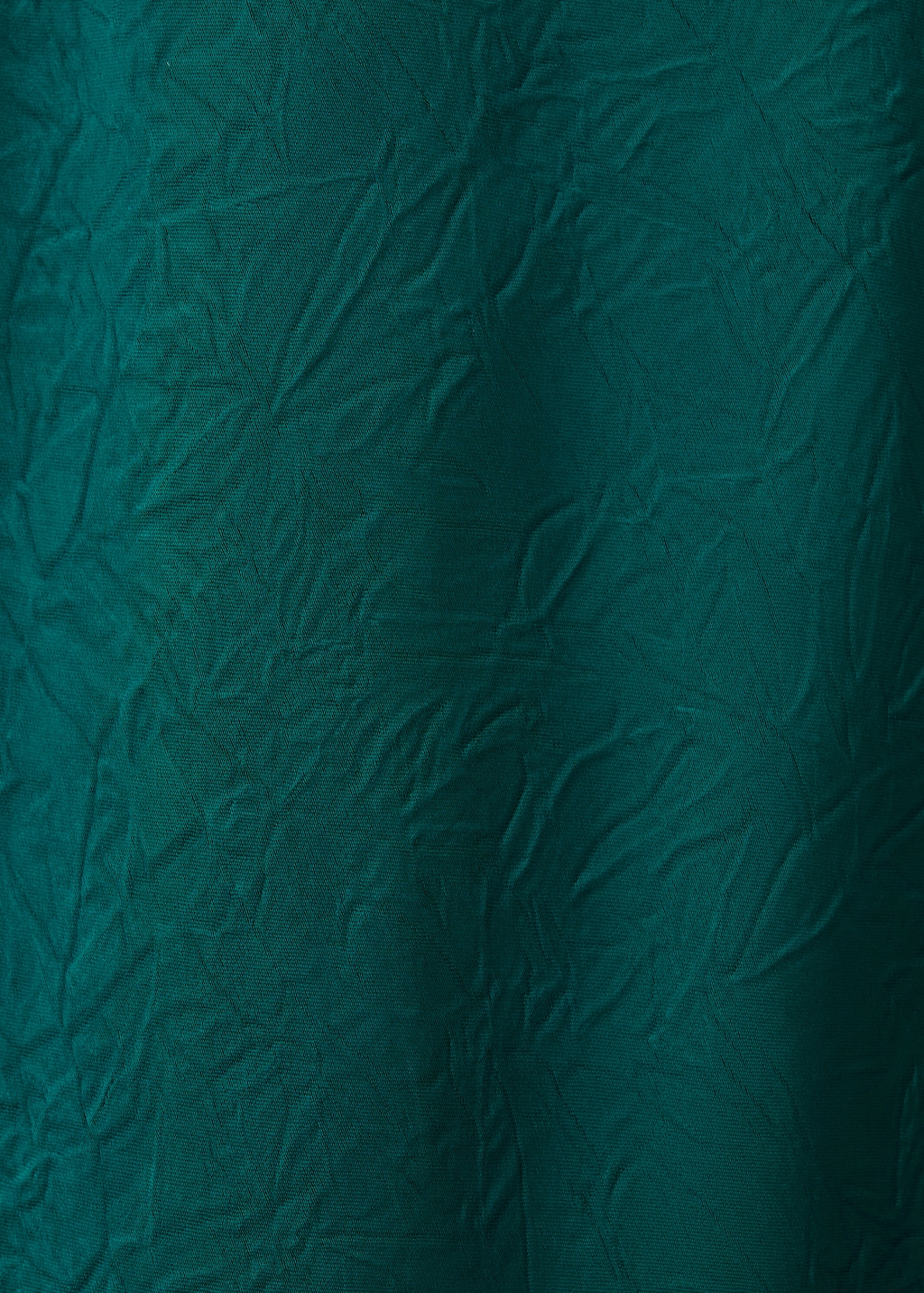 Satin dress with creased effect