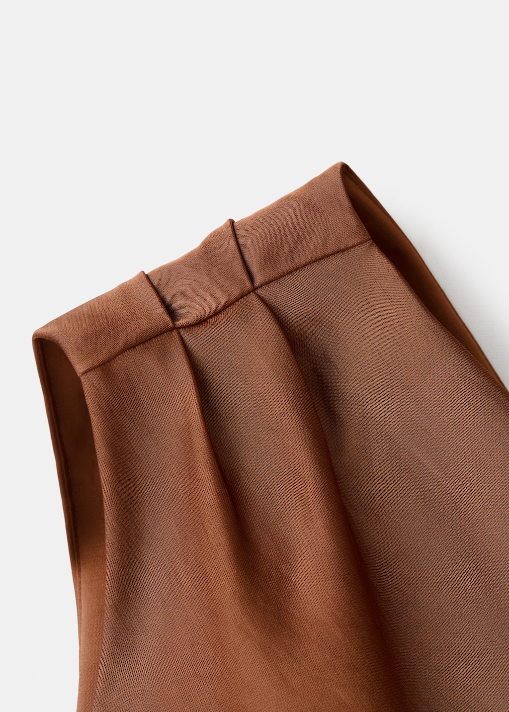 Asymmetrical satin dress