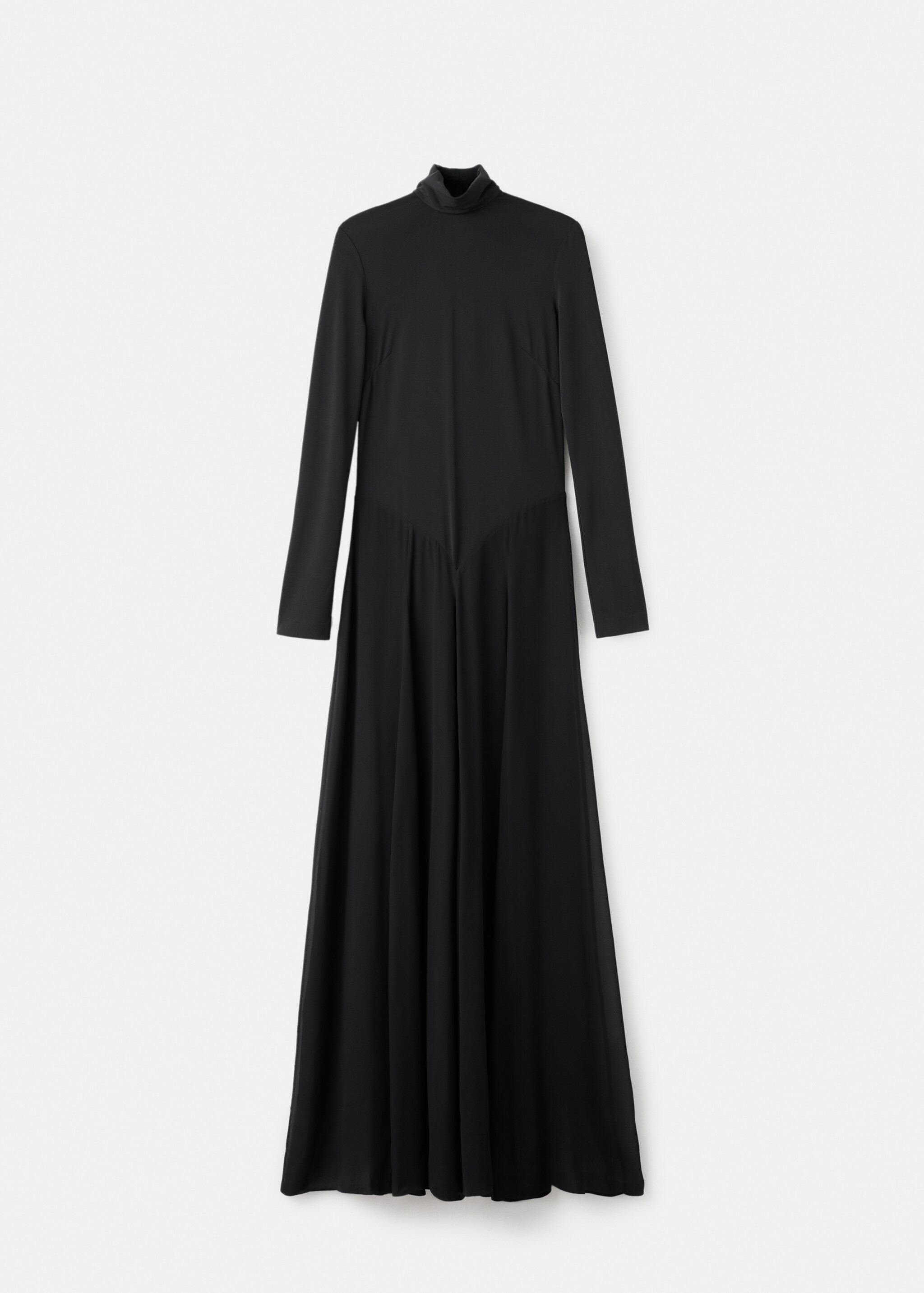 A-line turtleneck dress - Article without model, Black. Ref: 17029109-00.