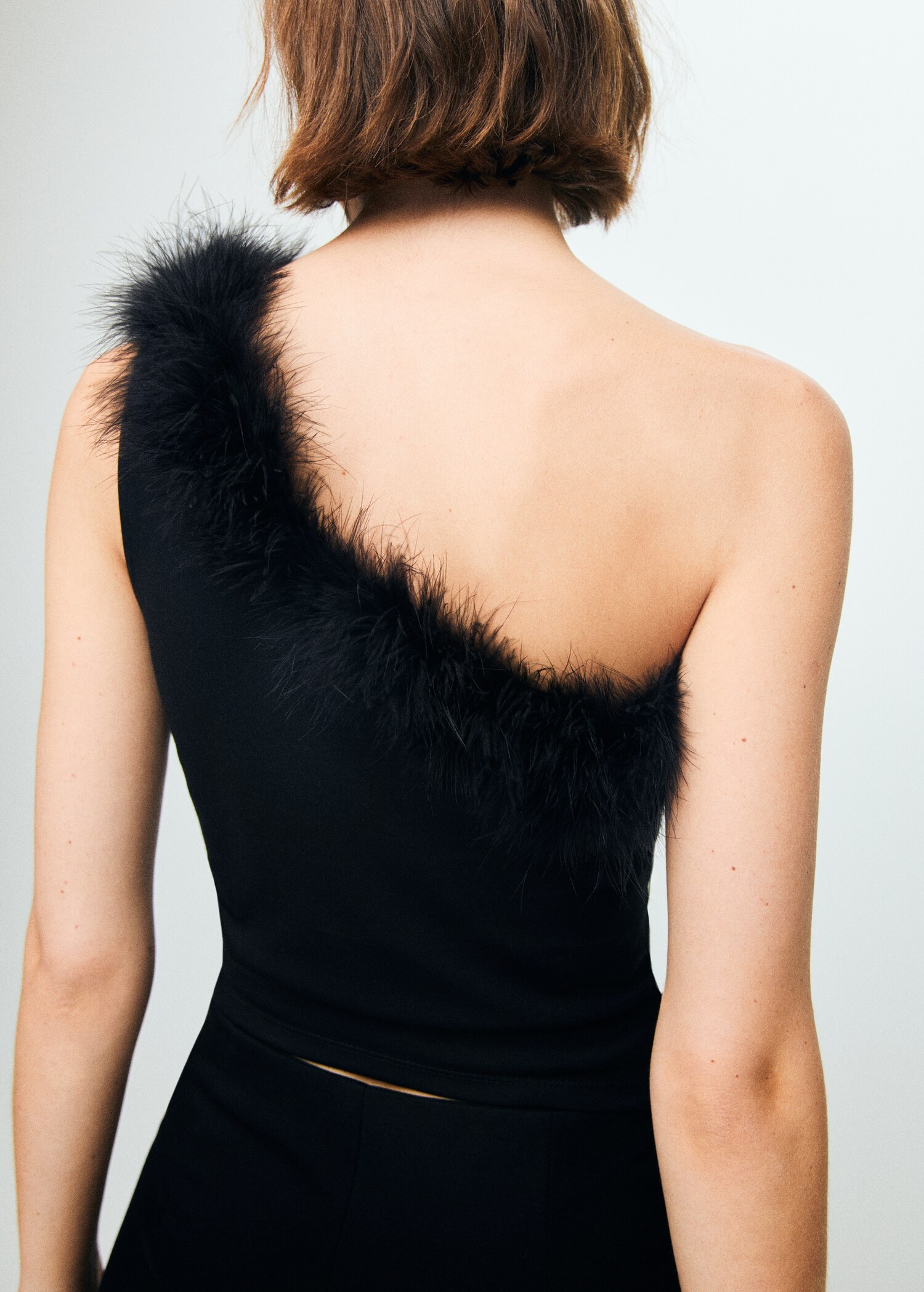 Asymmetrical speckled top - Reverse of the article