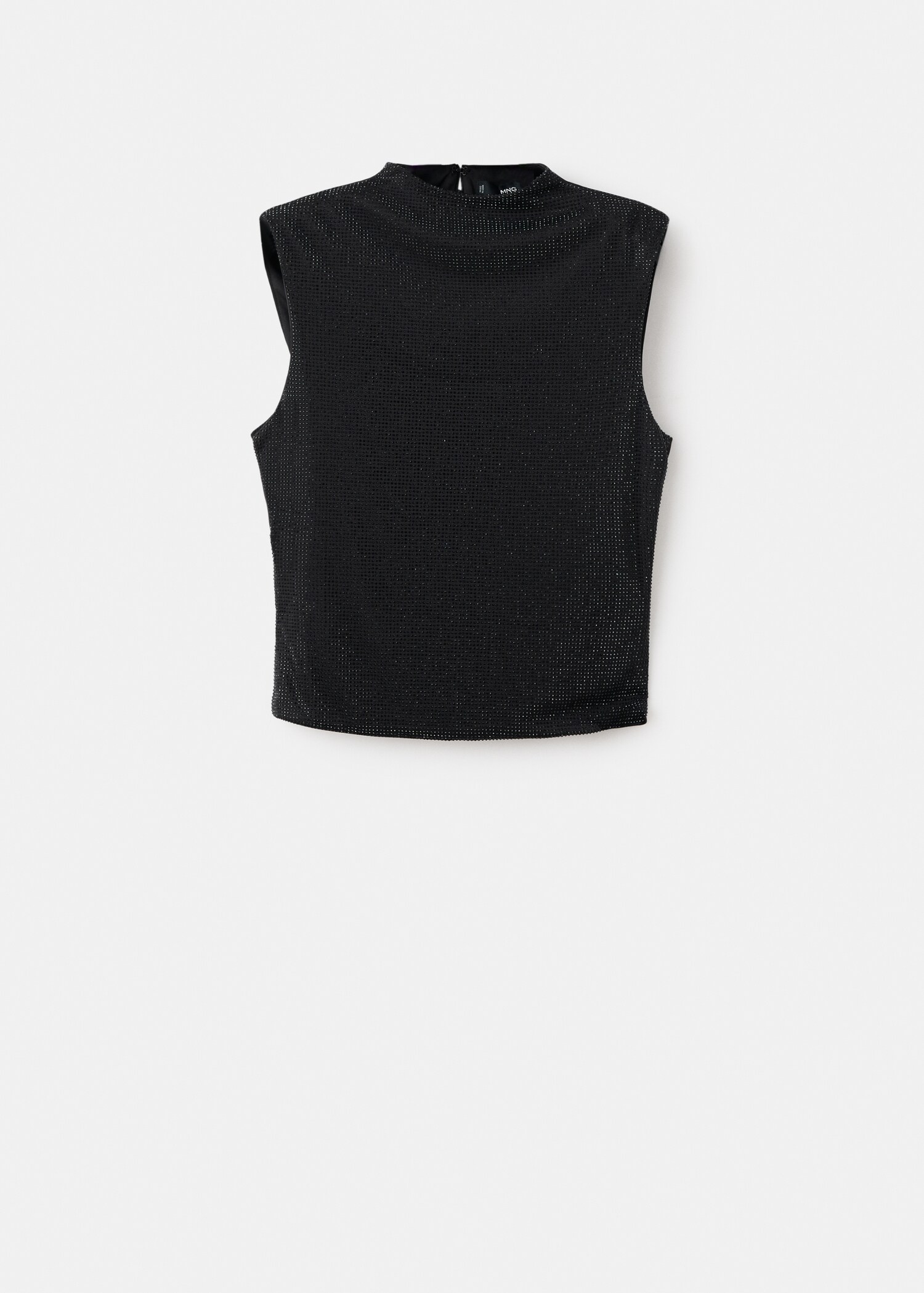 Strass mock-neck top - Article without model