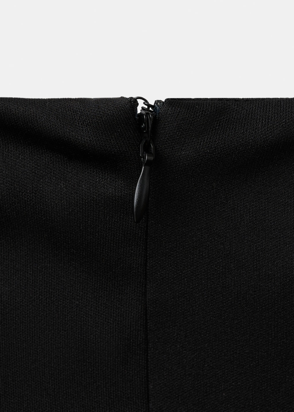 Perkins-neck top with rhinestones