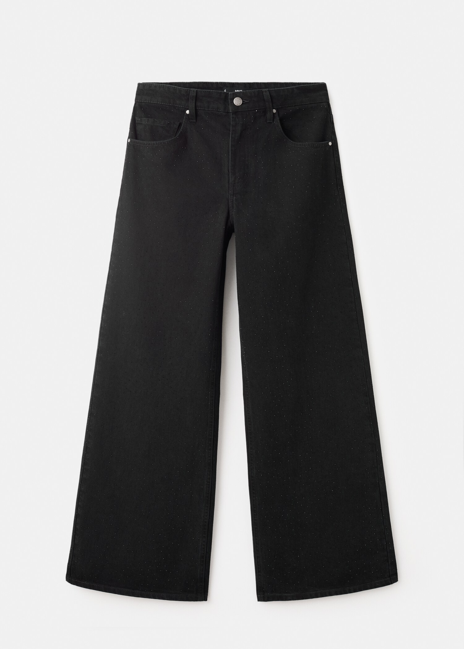 Wide-leg jeans with rhinestones - Article without model
