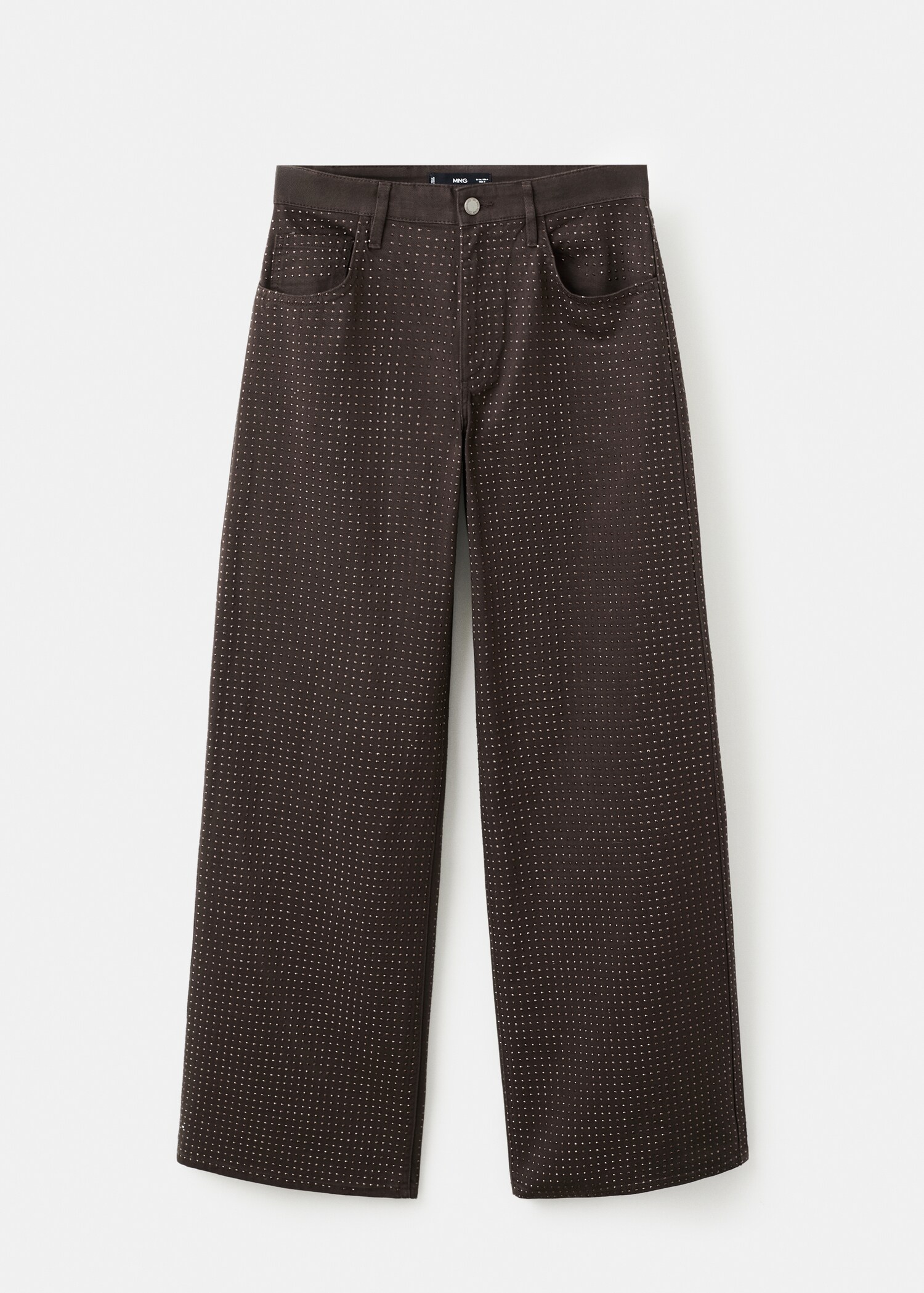 Wide-leg jeans with rhinestones - Article without model