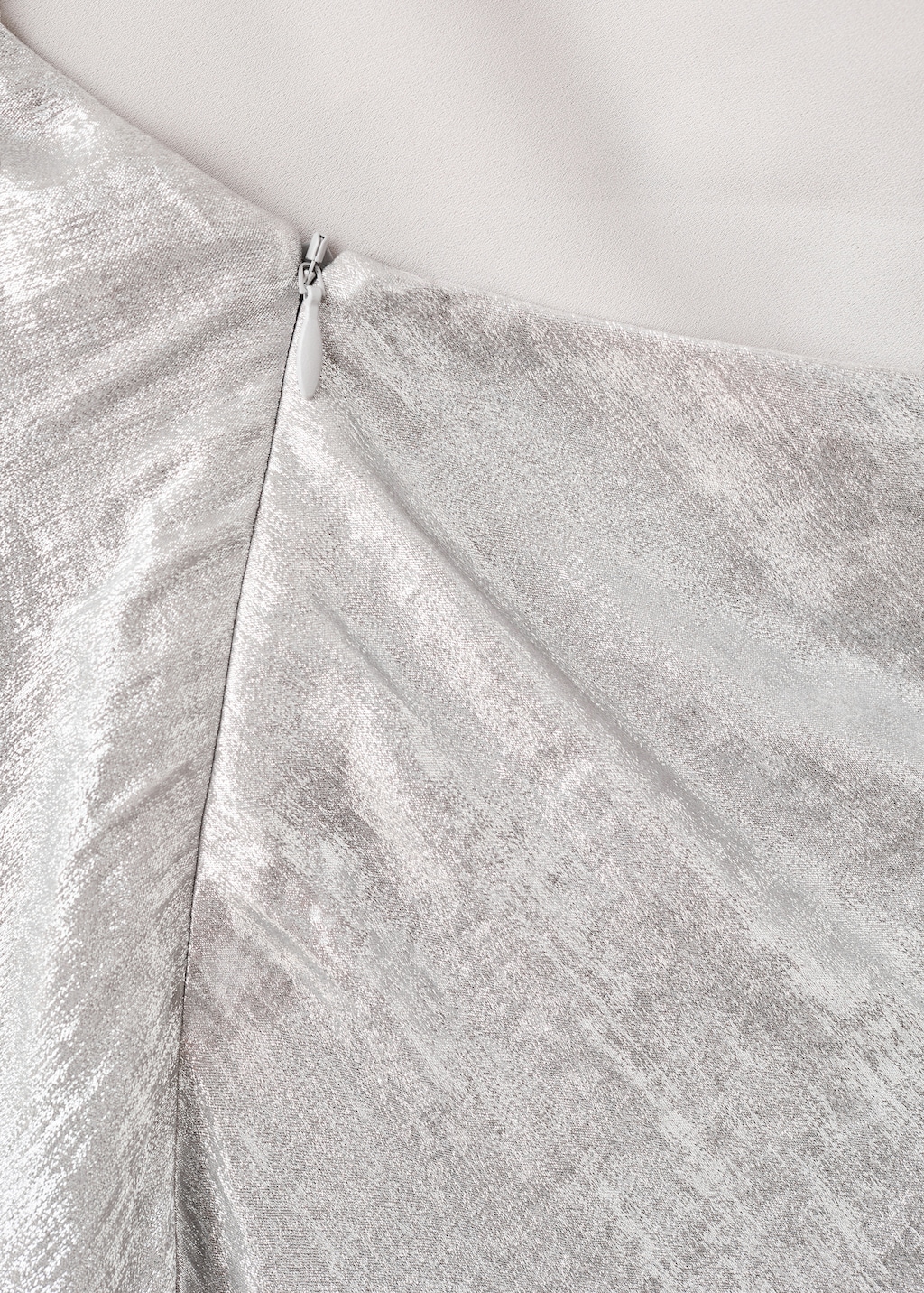 Metallic open-back dress