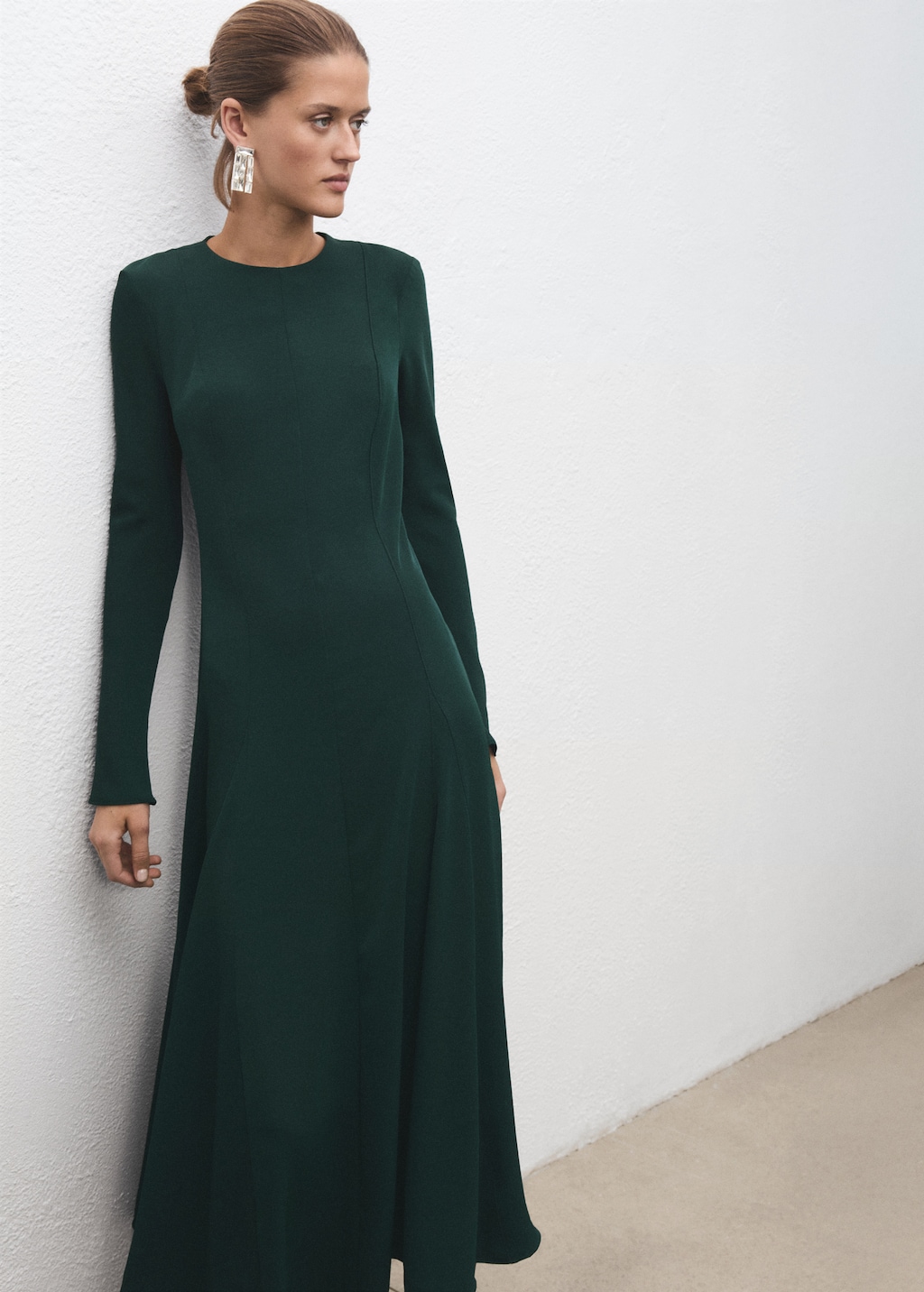 A-line dress with godets