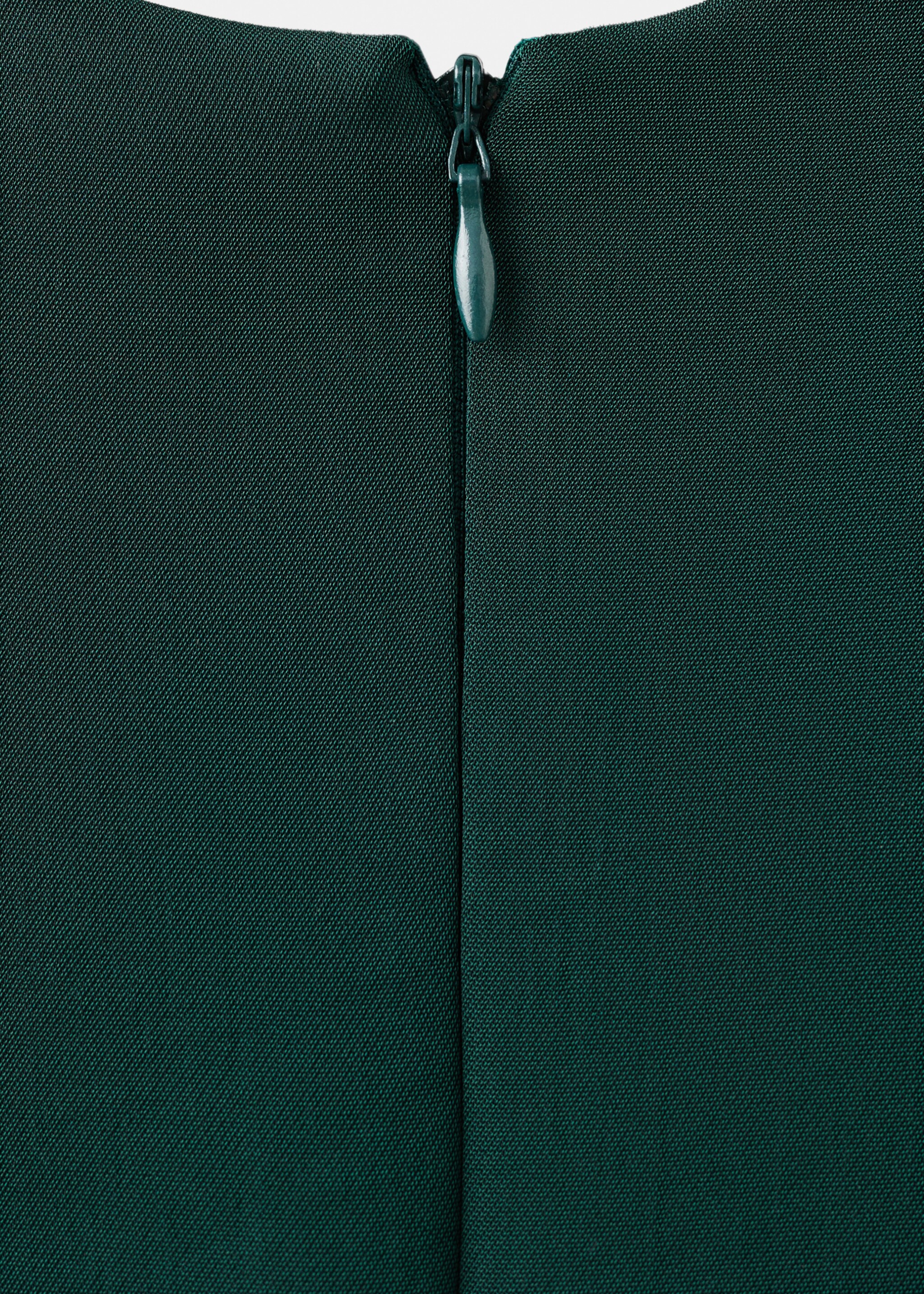 A-line dress with godets - Details of the article 0, Green. Ref: 17029119-00.