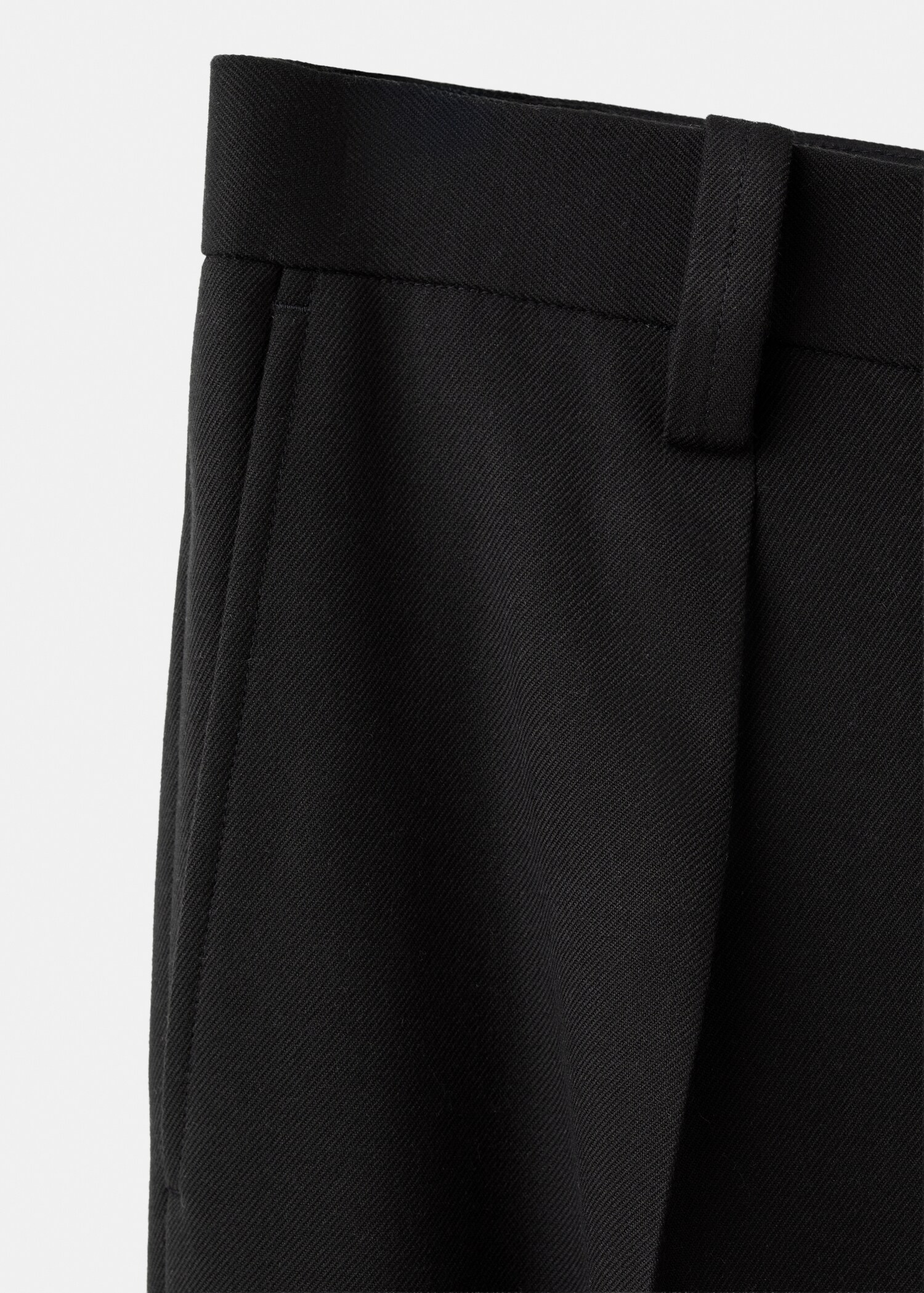 Regular-fit pleated trousers - Details of the article 0