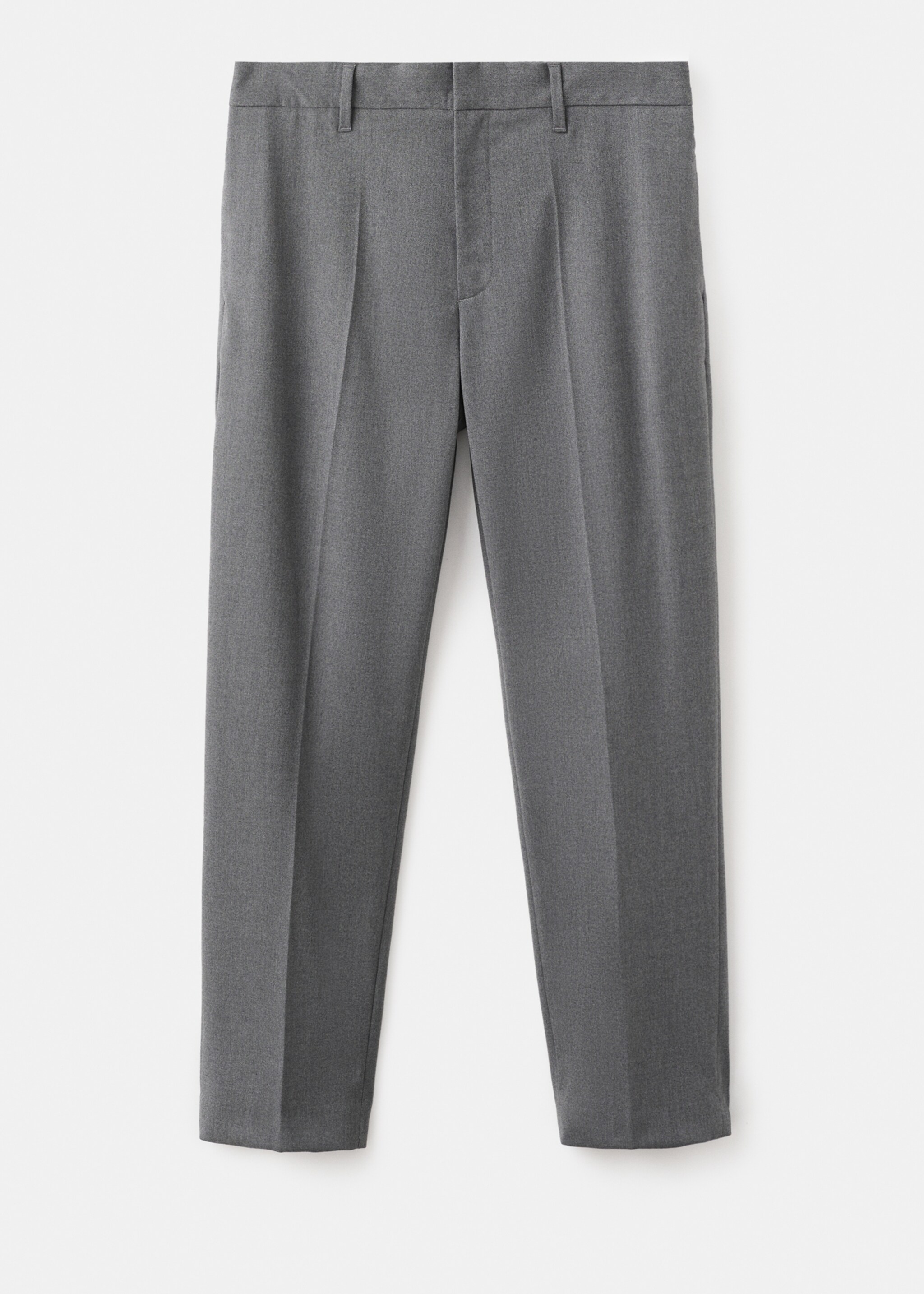 Flowy straight-fit trousers - Article without model, Grey. Ref: 17029208-00.