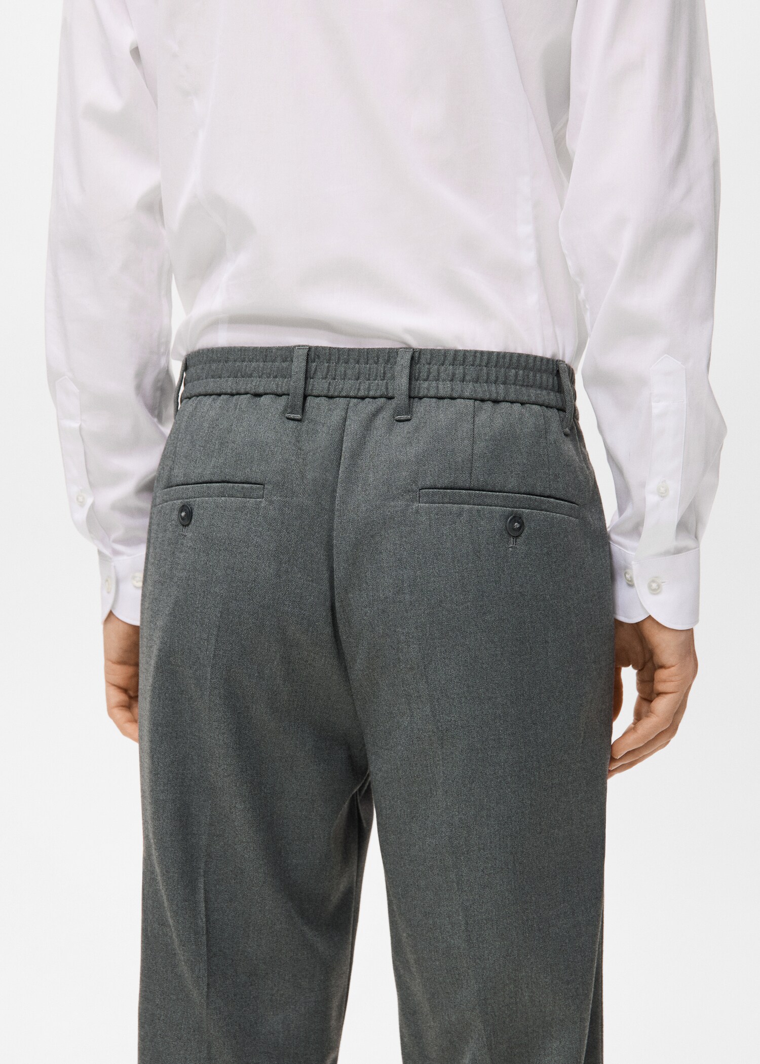 Flowy straight-fit trousers - Details of the article 6