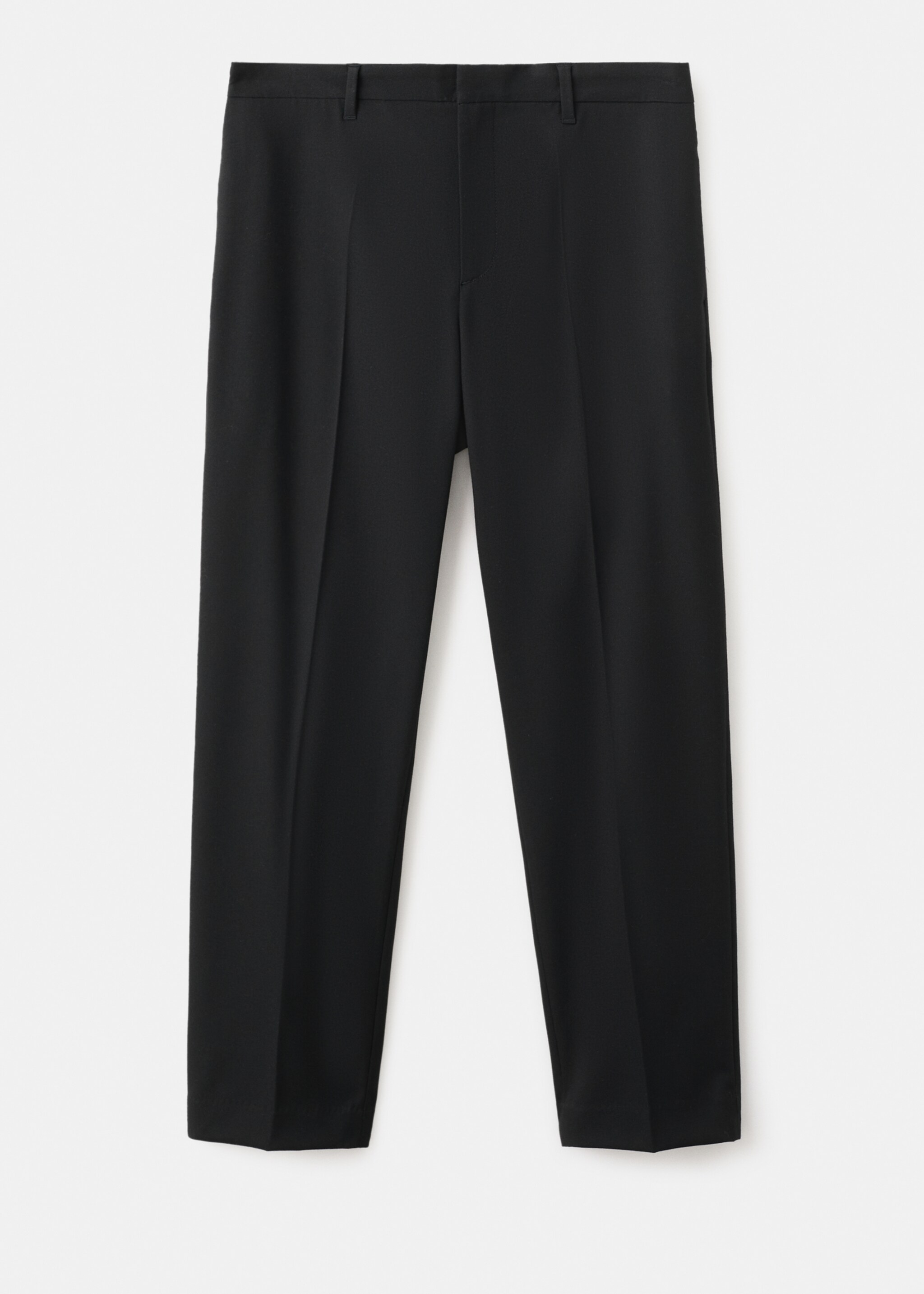 Flowy straight-fit trousers - Article without model, Black. Ref: 17029208-00.