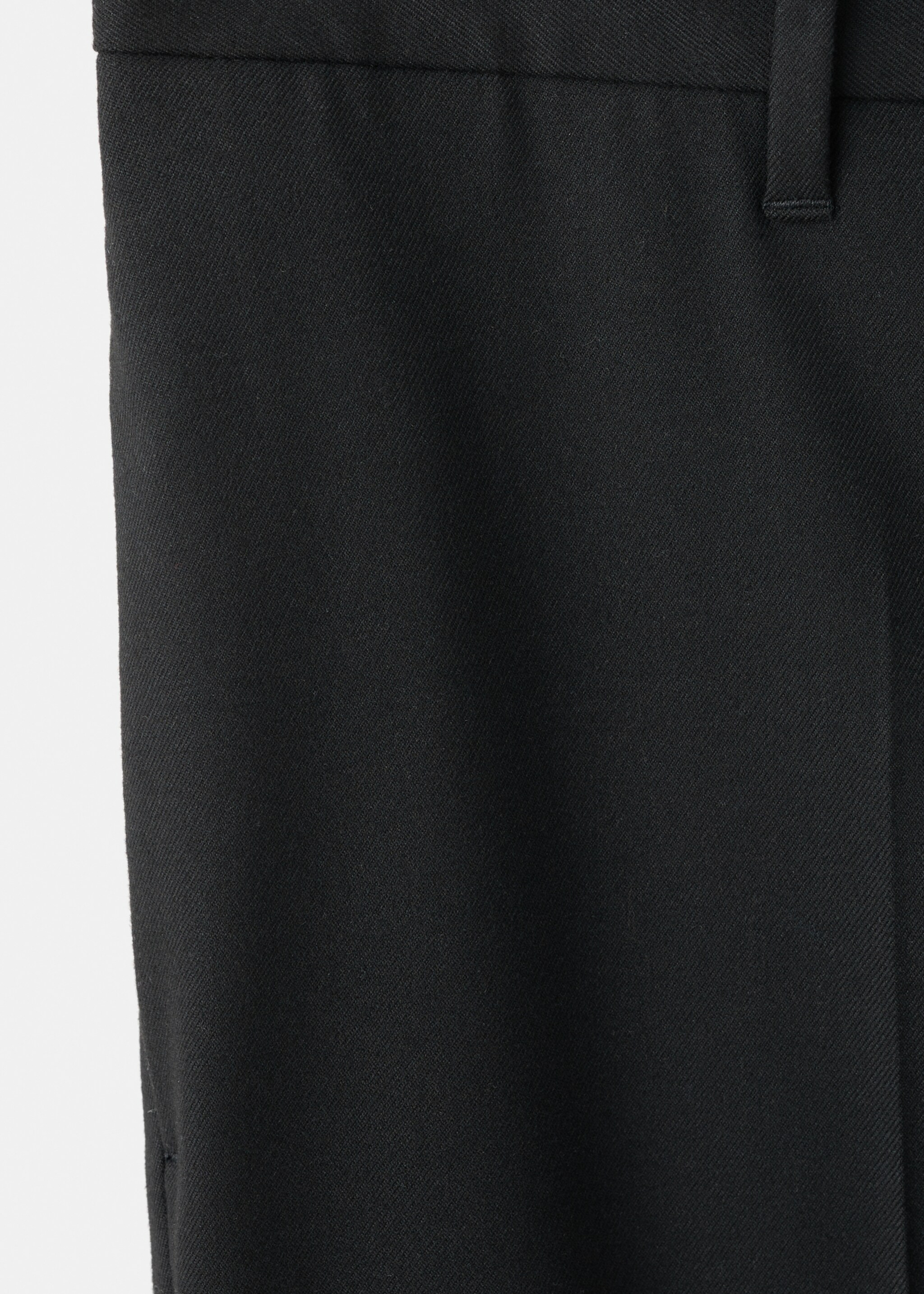 Flowy straight-fit trousers - Details of the article 0, Black. Ref: 17029208-00.