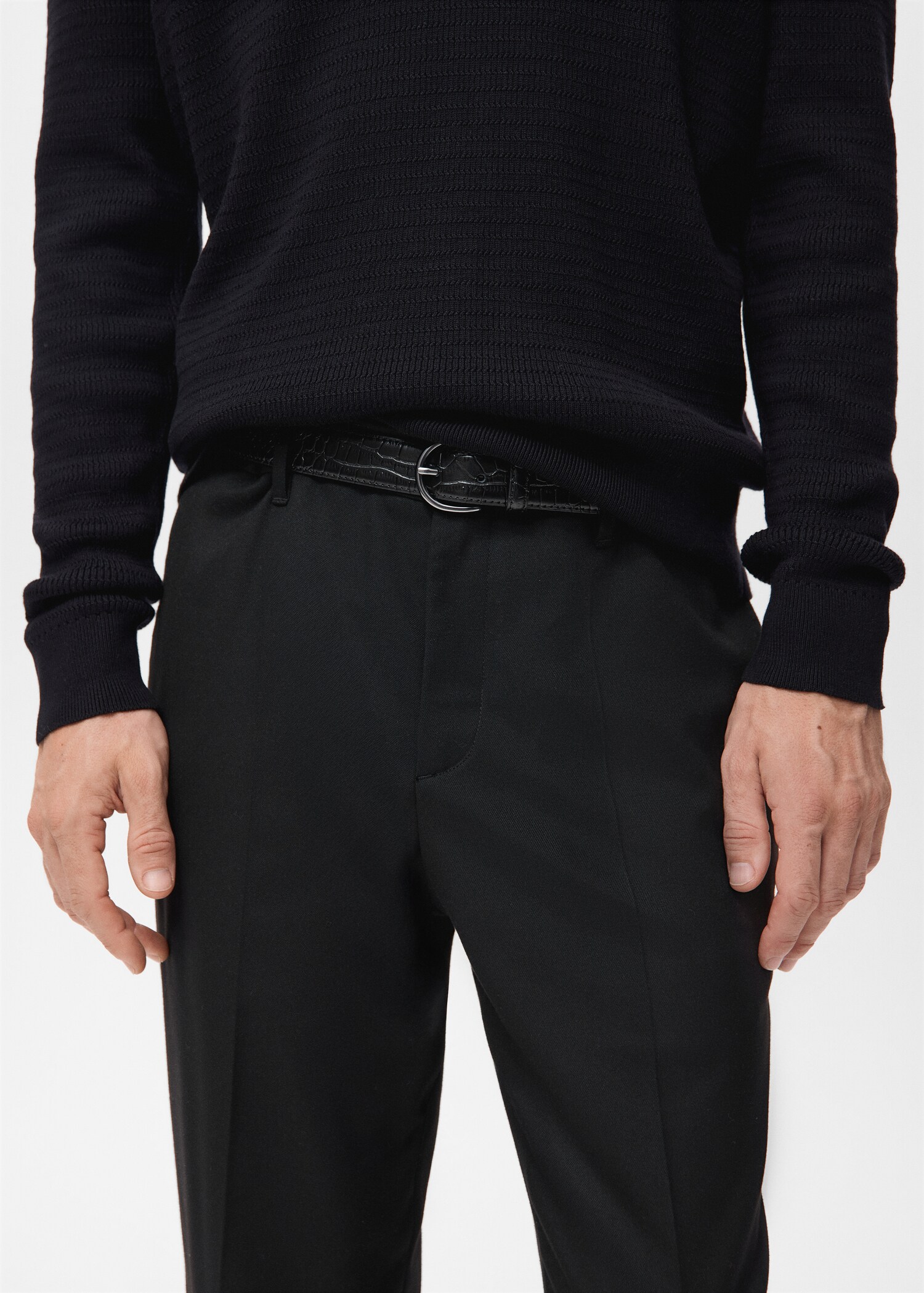 Flowy straight-fit trousers - Details of the article 1