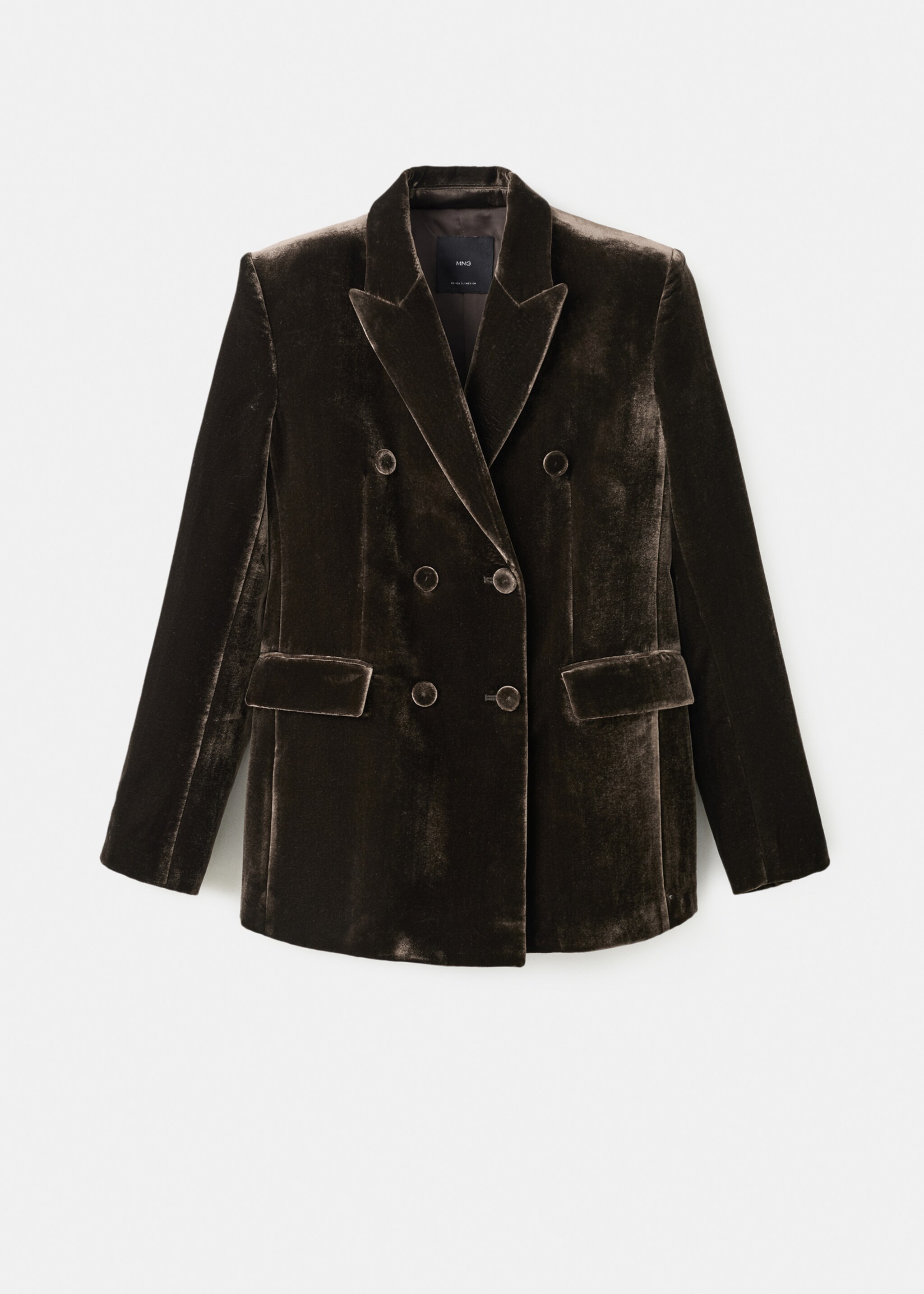 Blazer fato assertoado veludo - Artigo sem modelo, Chocolate. Ref: 17029407-00.