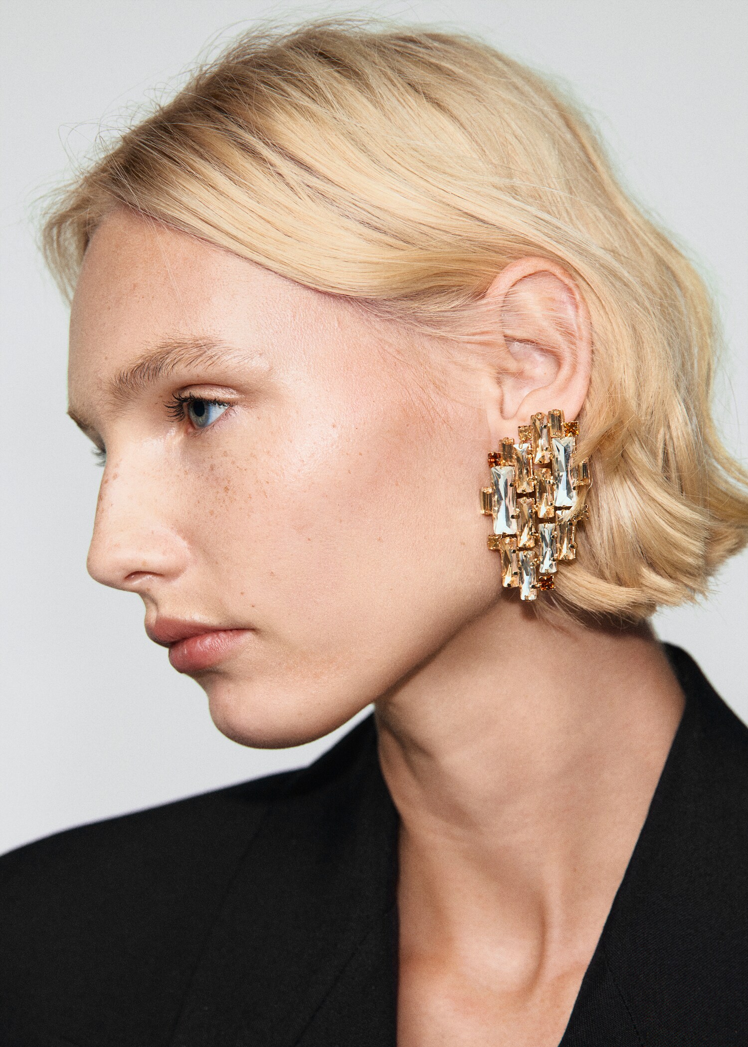 Double-breasted wool blend blazer - Details of the article 1