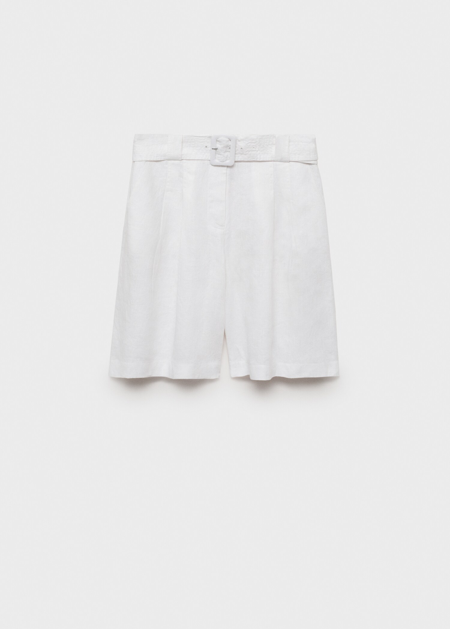Leinen-Bermudashorts mit Gürtel - Artikel ohne Model