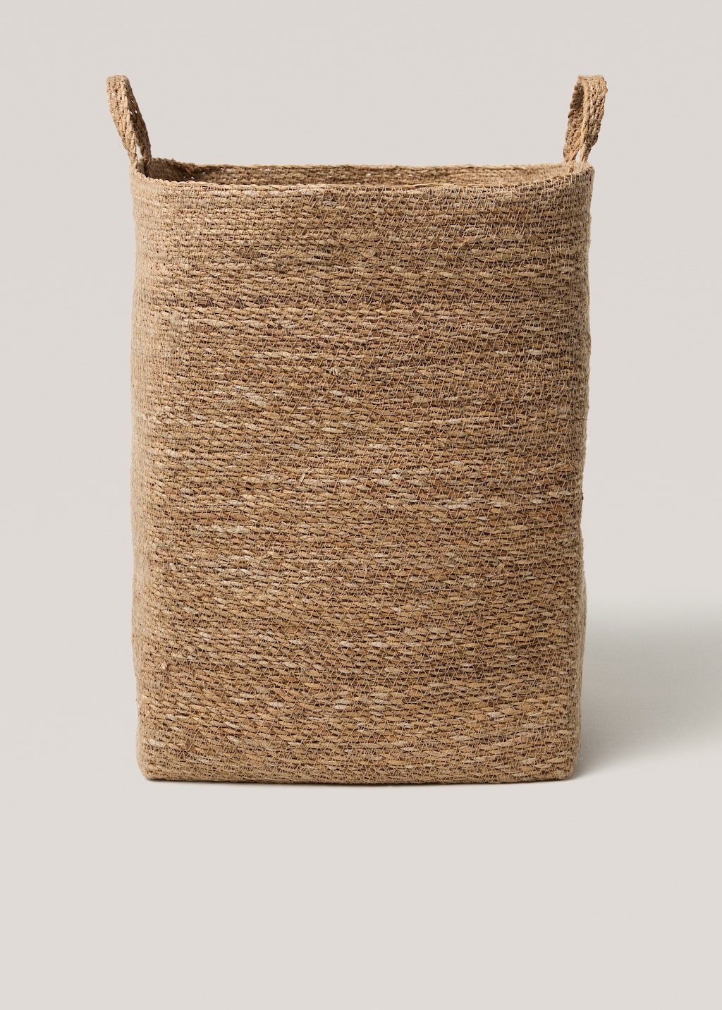 natural fiber rectangular basket