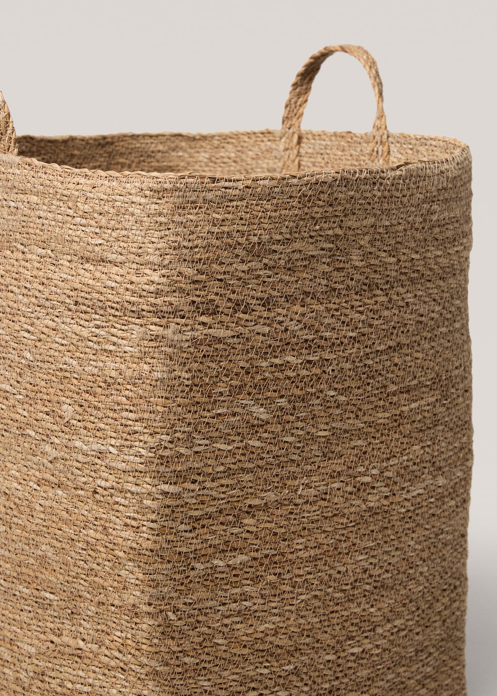 natural fiber rectangular basket