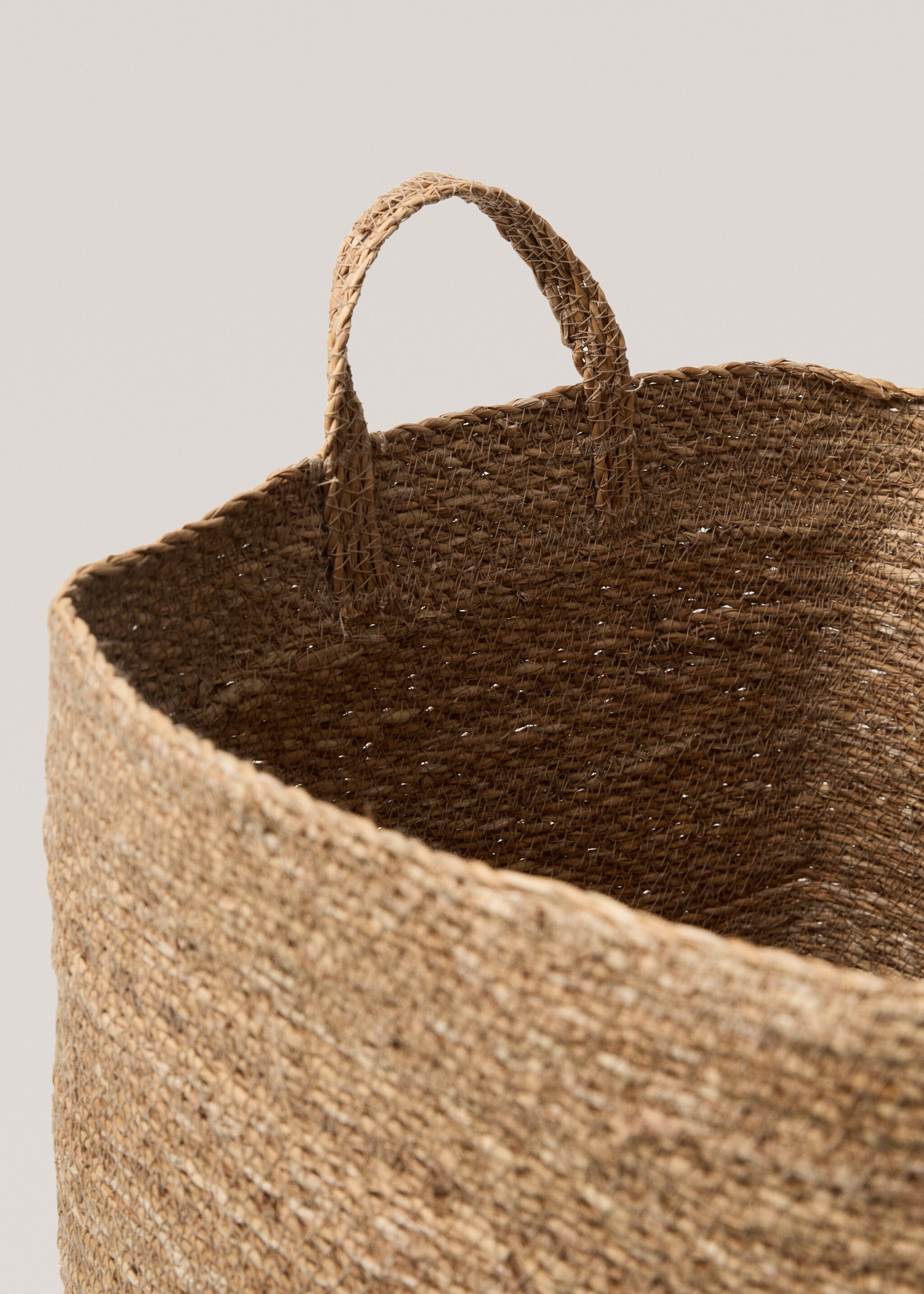Natural fibre rectangular basket 35x49cm - Details of the article 2