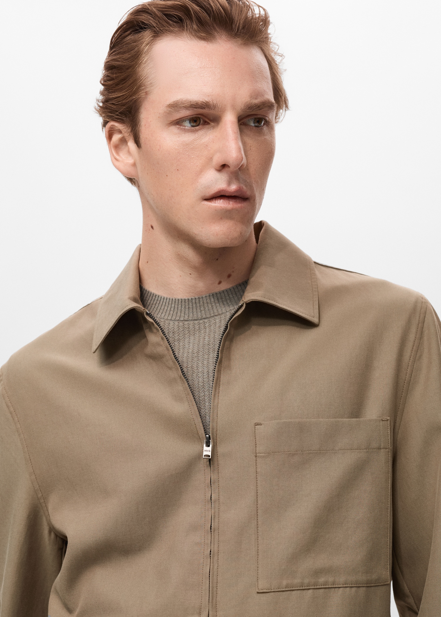 Lyocell jacket with pockets - Men | MANGO USA