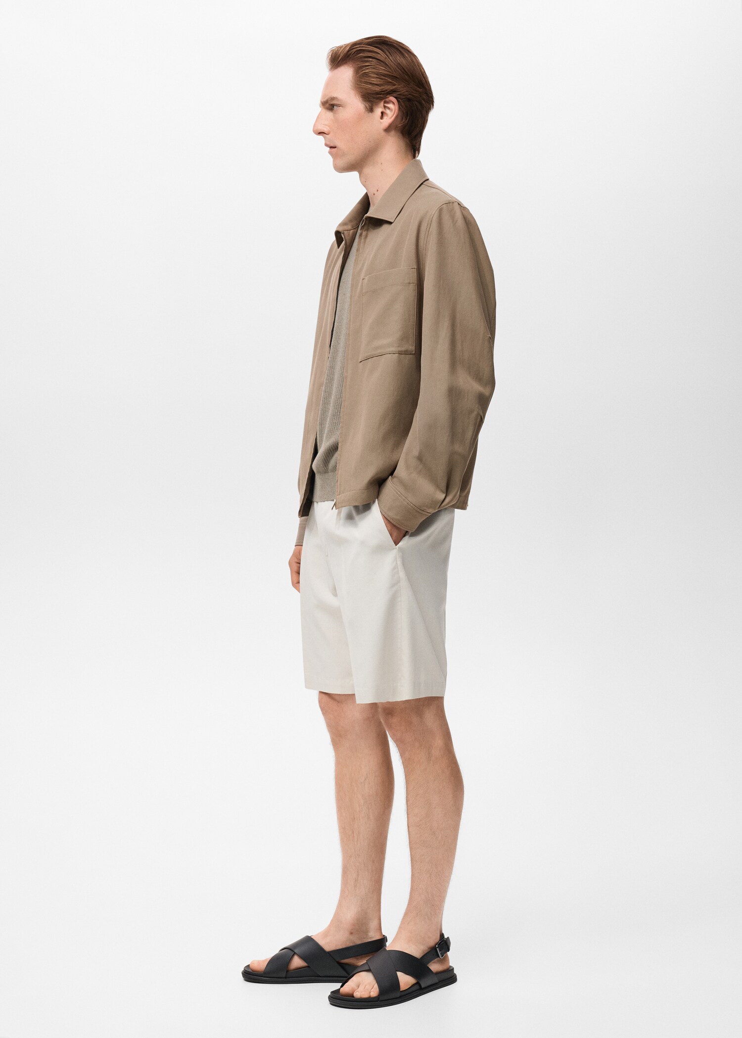 Lyocell jacket with pockets - Details of the article 2