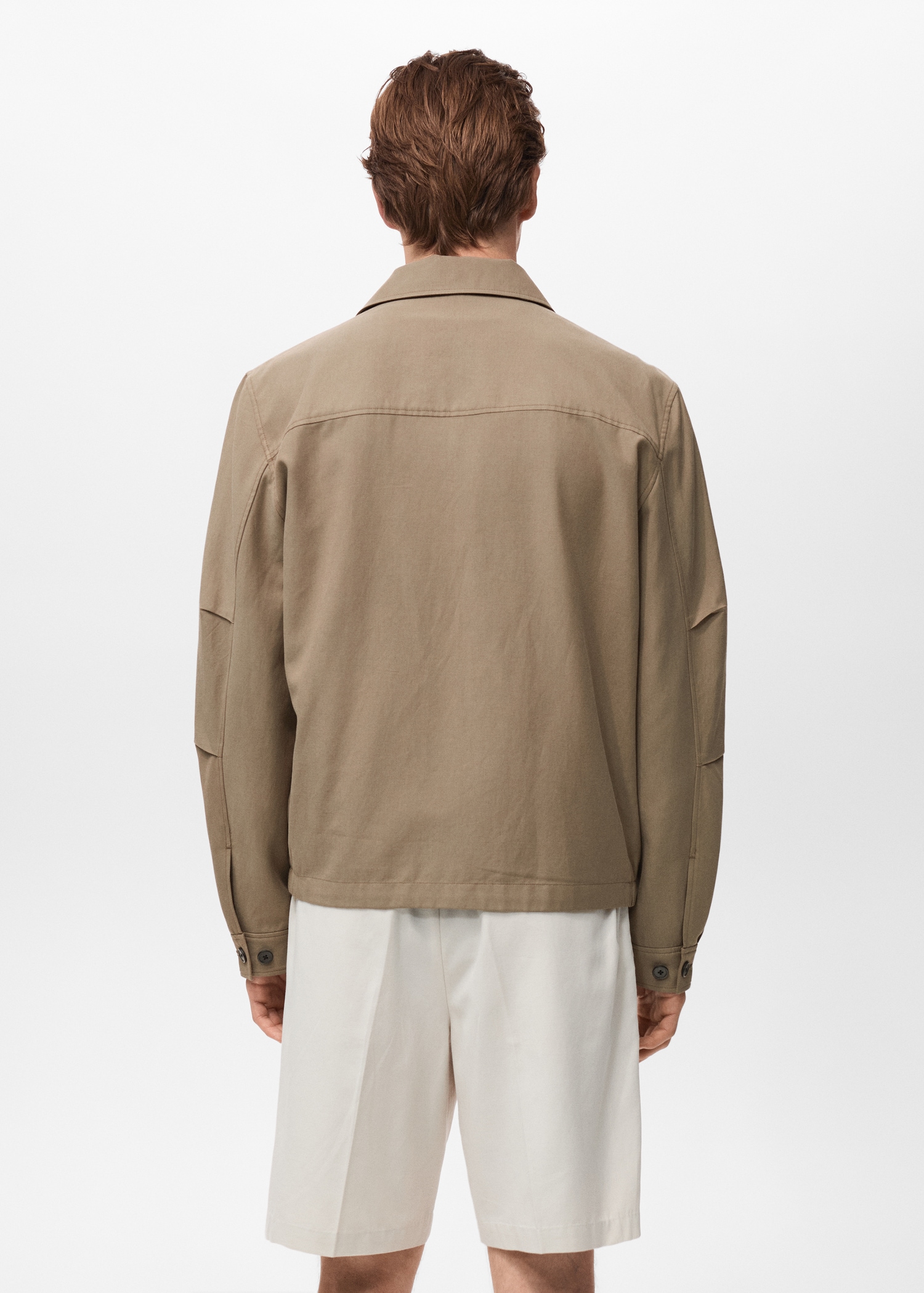 Lyocell jacket with pockets - Men | MANGO USA