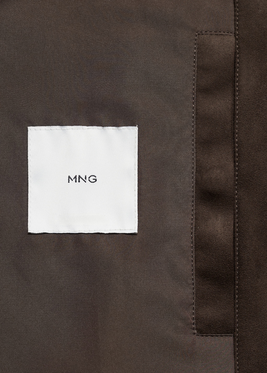 Suede-effect bomber jacket