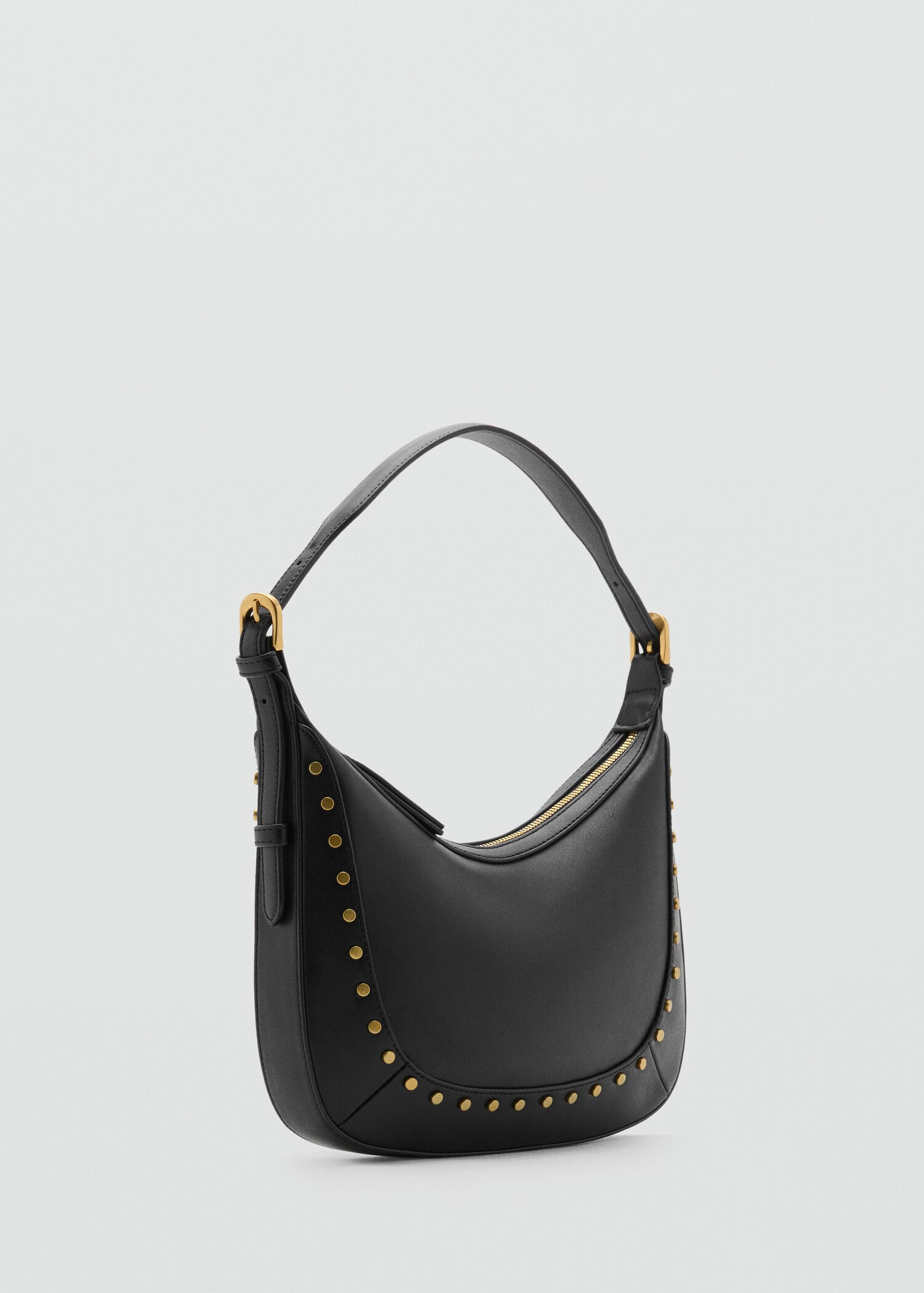 Small studded shoulder bag - Medium plane