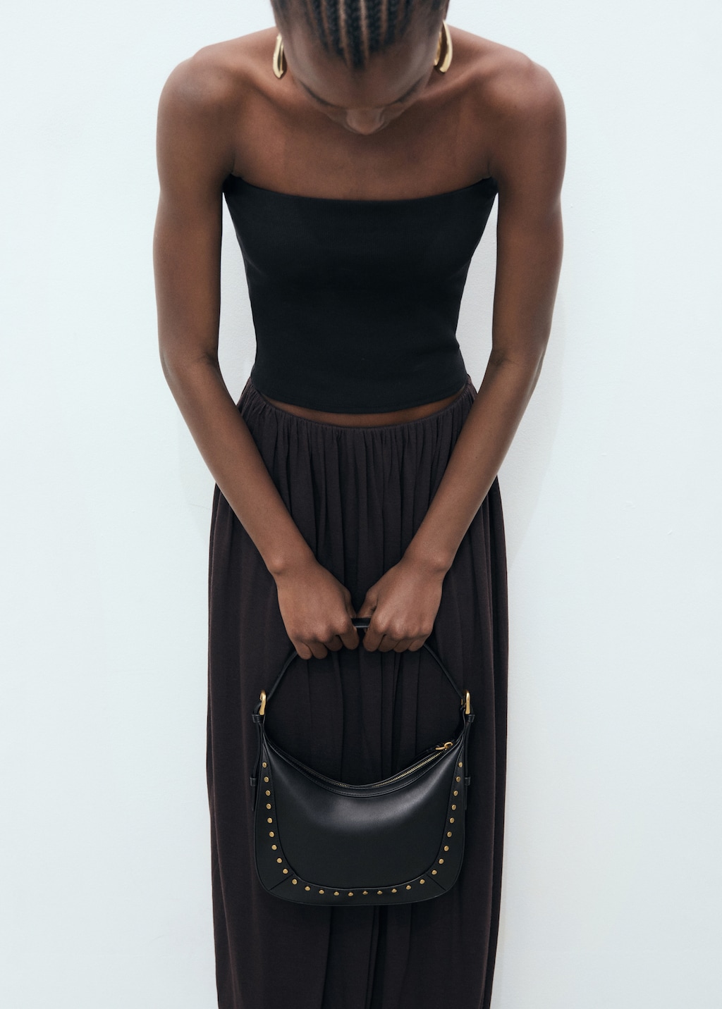 studded shoulder bag