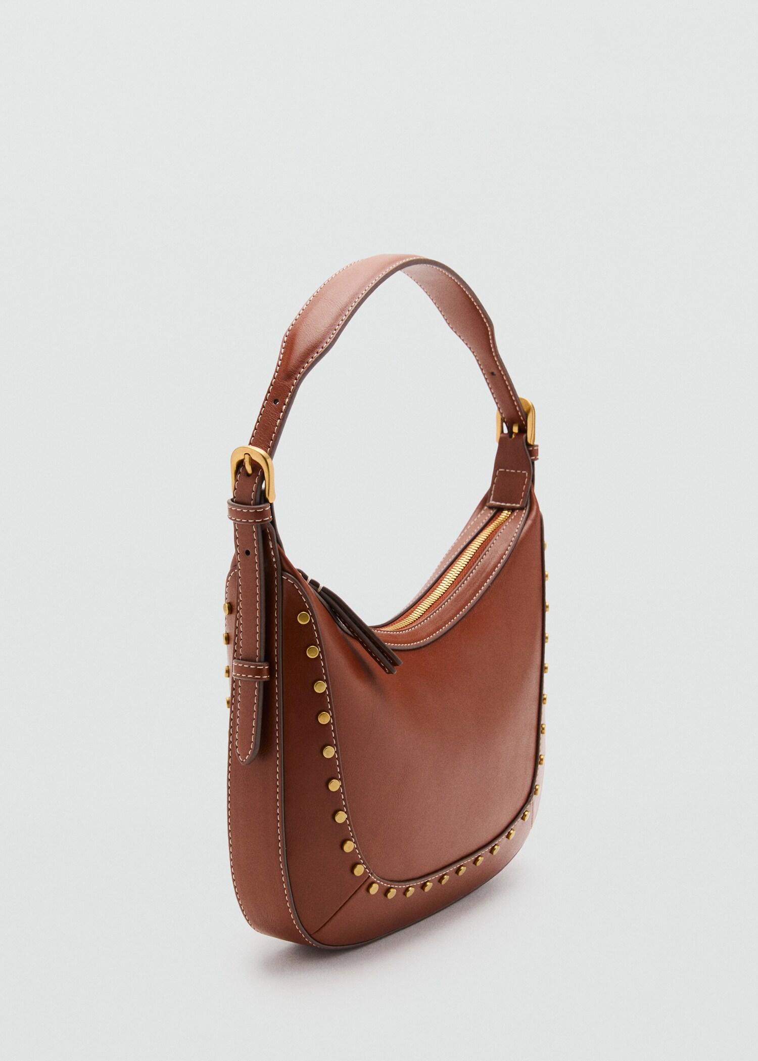 Small studded shoulder bag - Medium plane
