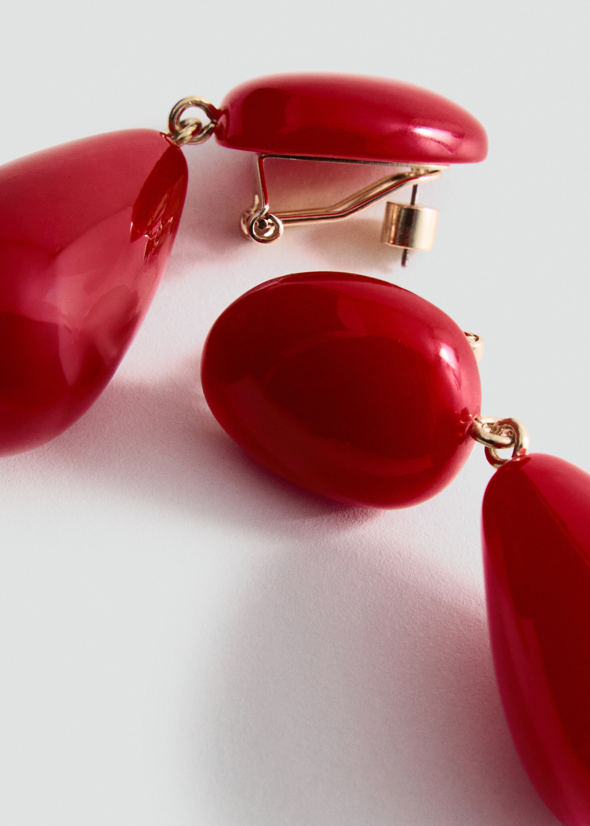 Resin drop earrings - Medium plane