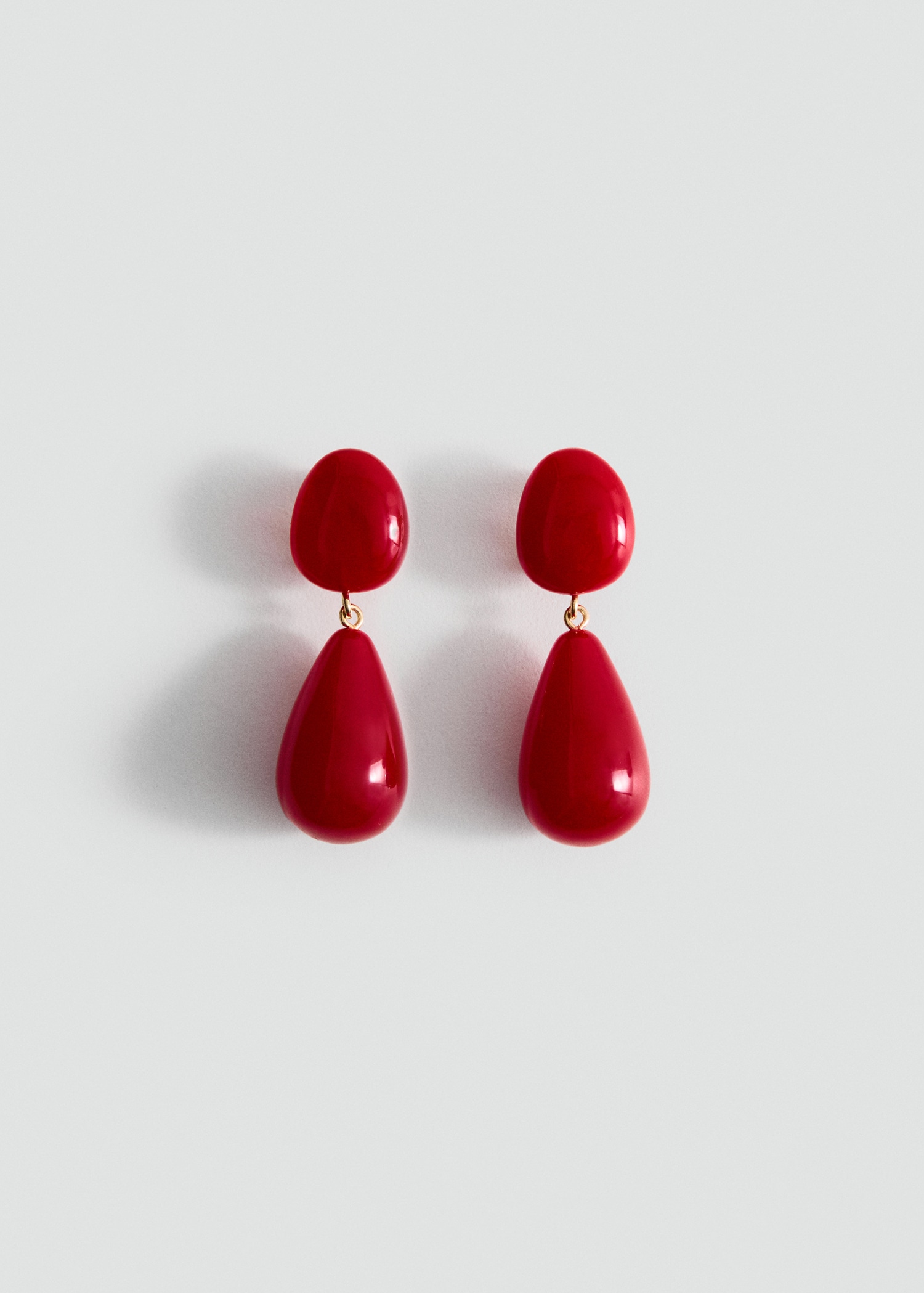 Resin drop earrings - Article without model